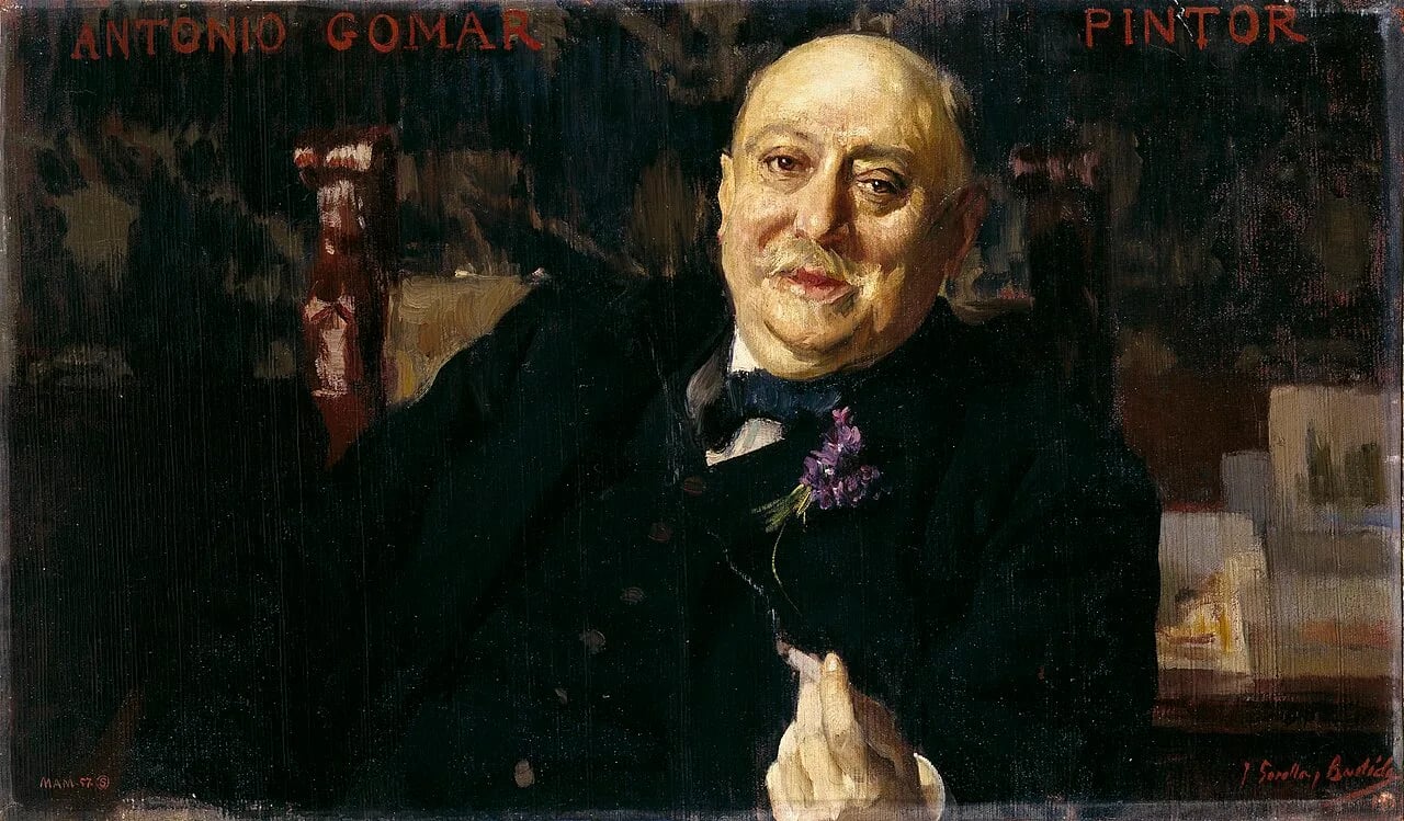 Porträt von Antonio Gomar y Gomar (1849–1911) – Gedenkseite