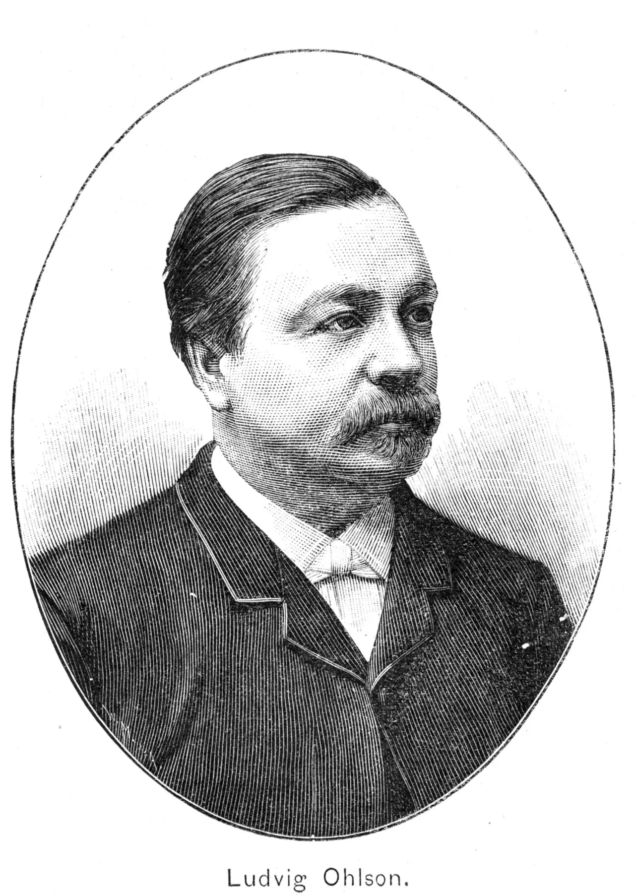 Porträt von Ludvig Ohlsson (1838–1891) – Gedenkseite