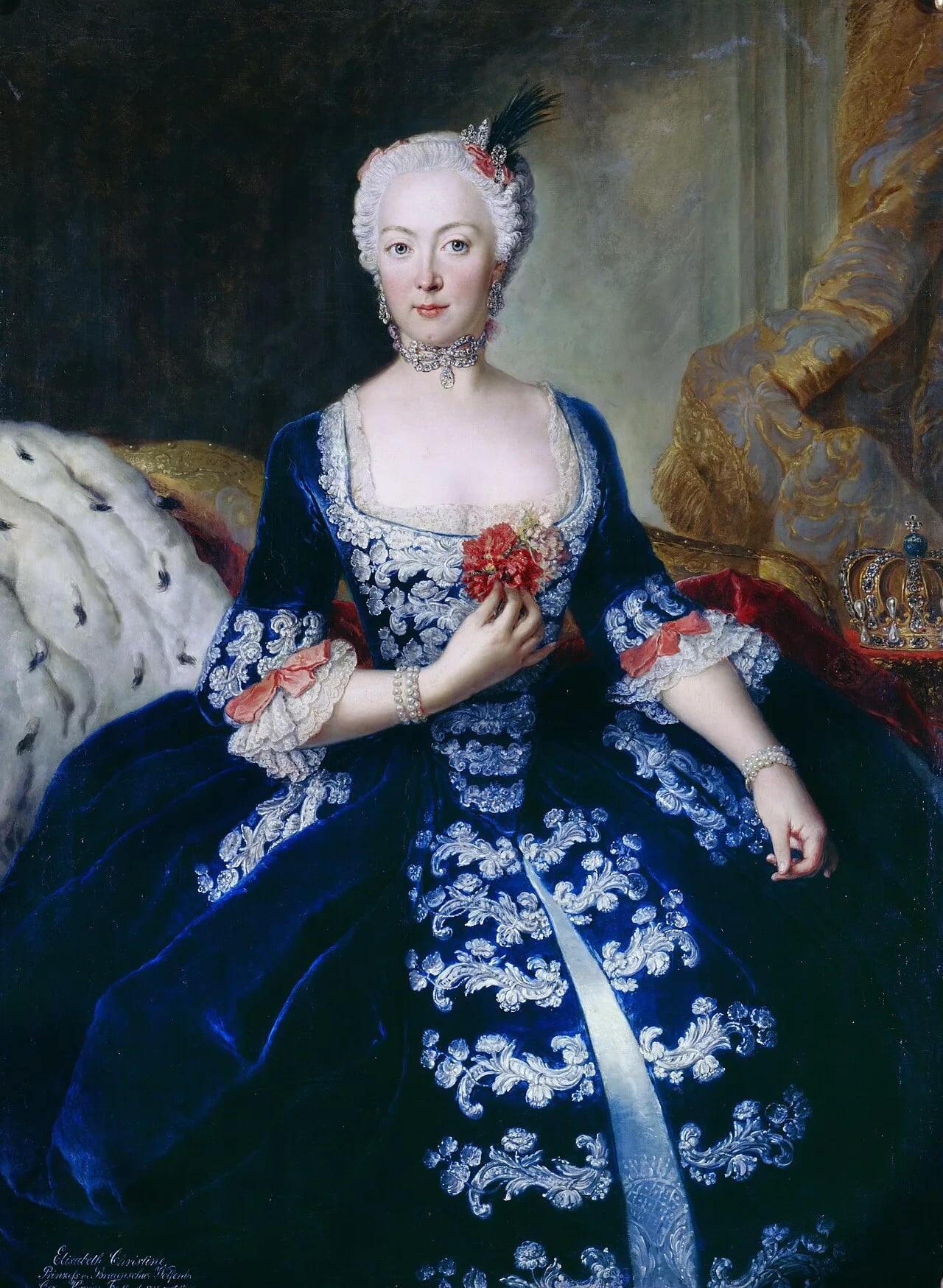 Porträt von Elisabeth Christine von Braunschweig-Wolfenbüttel-Bevern (1715–1797) – Gedenkseite