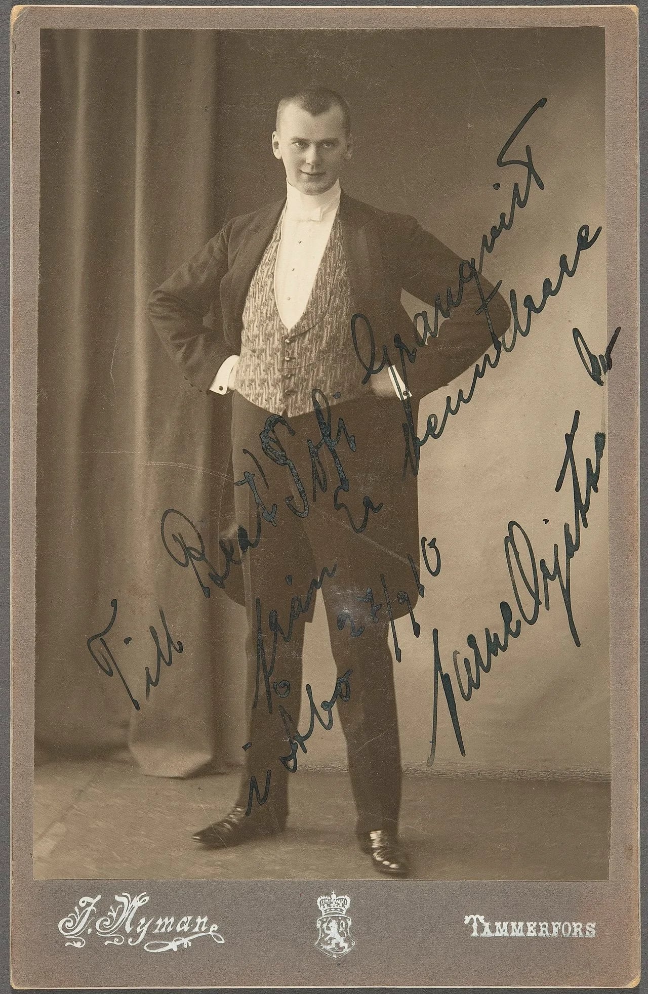 Portrait of Aarne Orjatsalo (1883–1941) – memorial page
