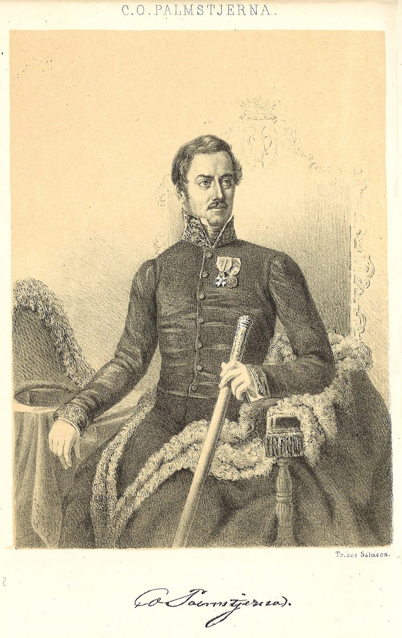 Porträt von Otto Palmstierna (1790–1878) – Gedenkseite