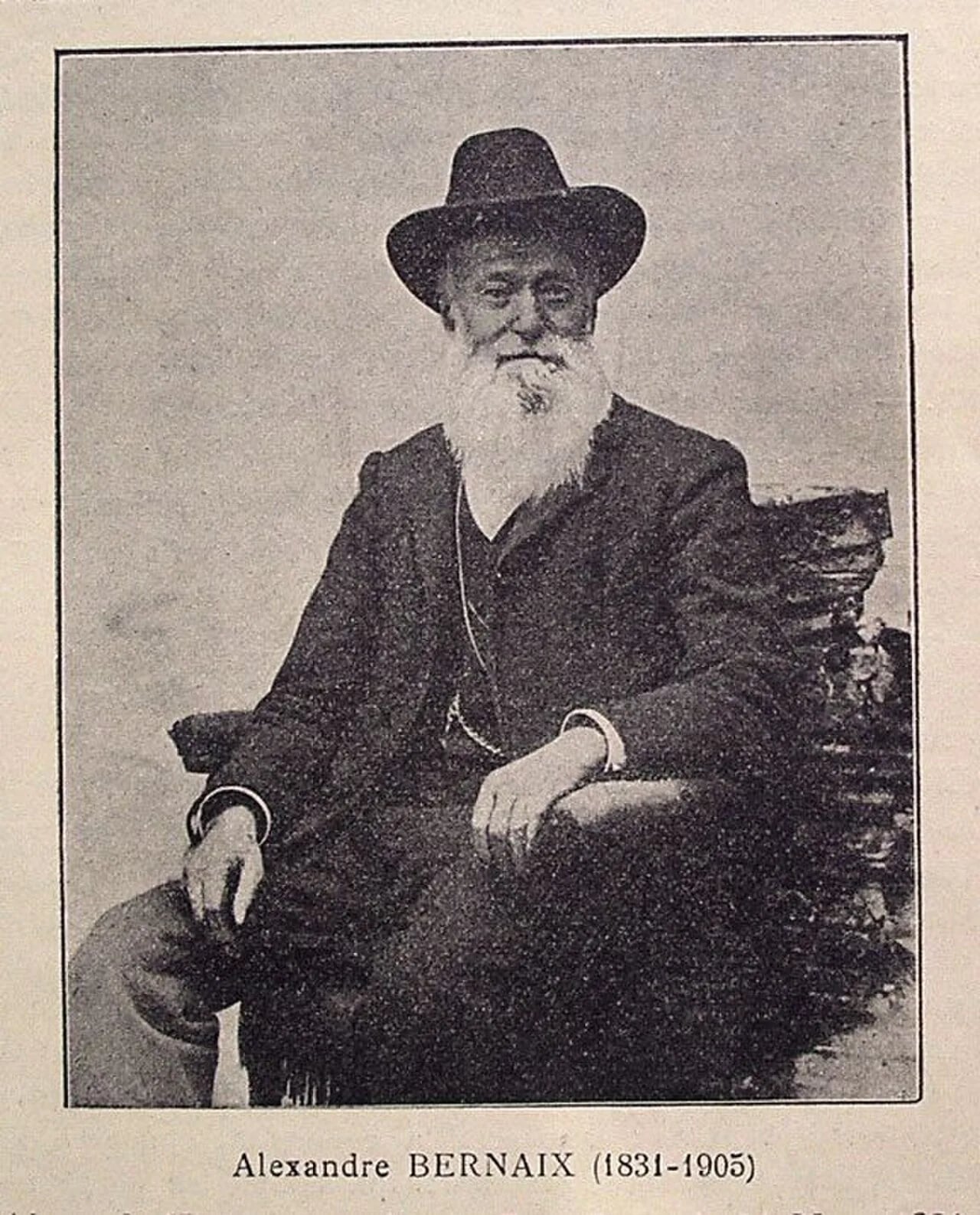 Porträt von Alexandre Bernaix (1831–1905) – Gedenkseite
