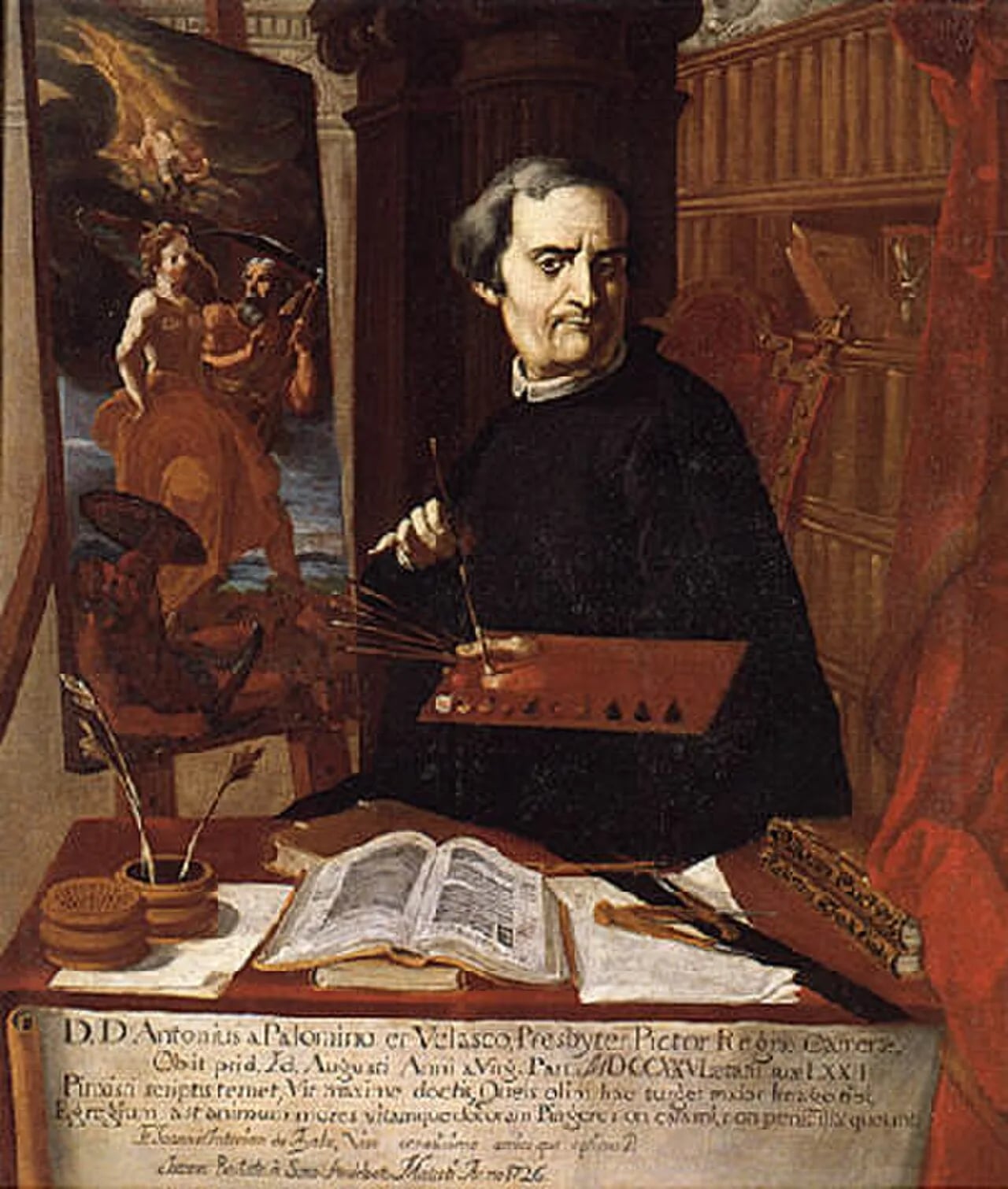 Porträt von Antonio Palomino (1655–1726) – Gedenkseite