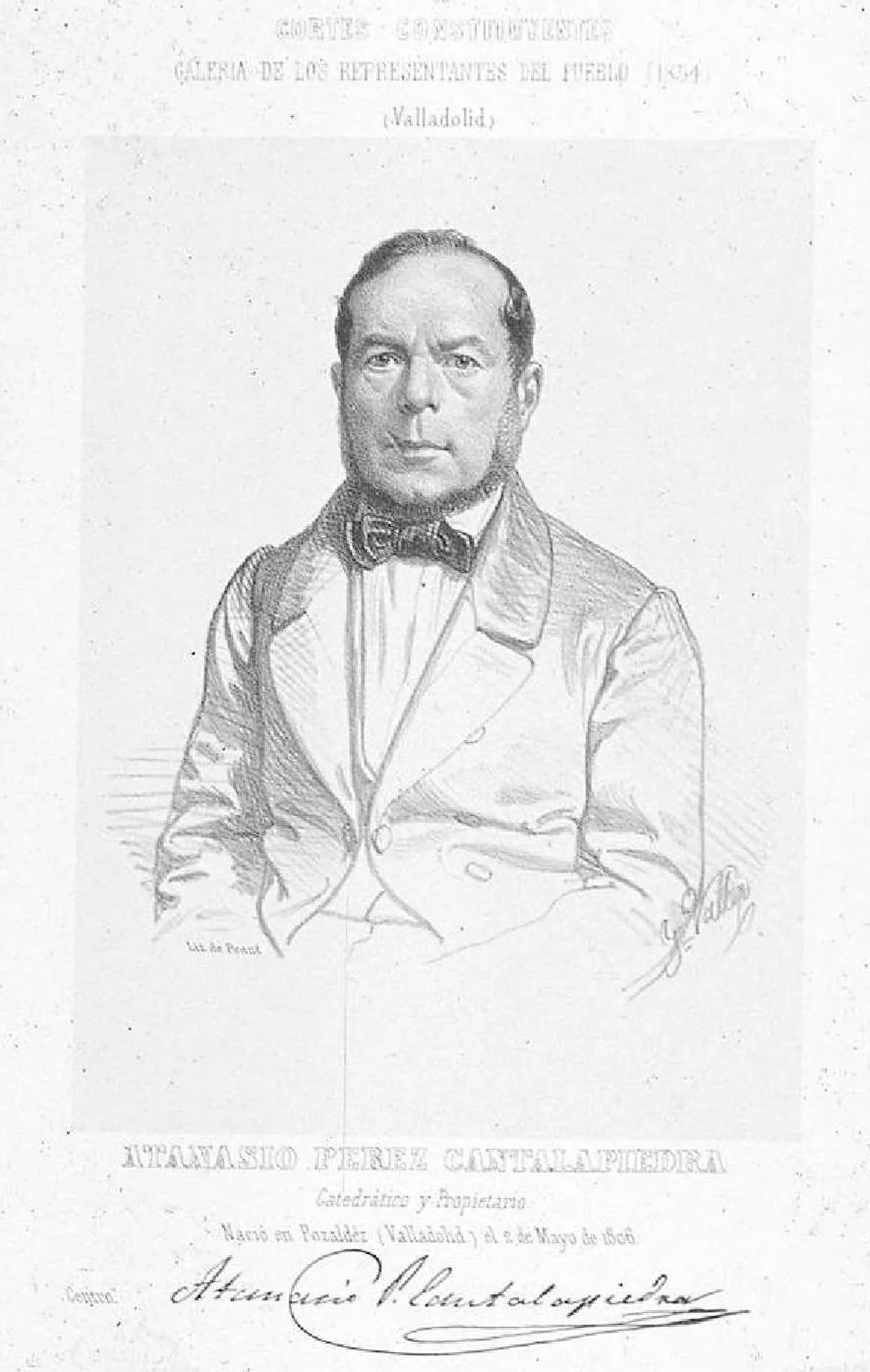Portrait of Atanasio Pérez Cantalapiedra (1806–1876) – memorial page