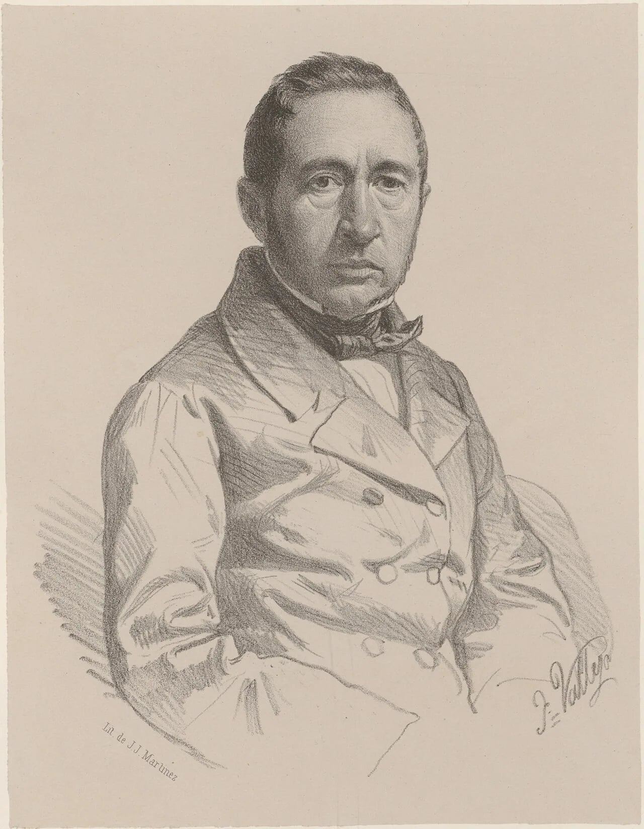Porträt von José Alfaro Sandoval (1801–1865) – Gedenkseite