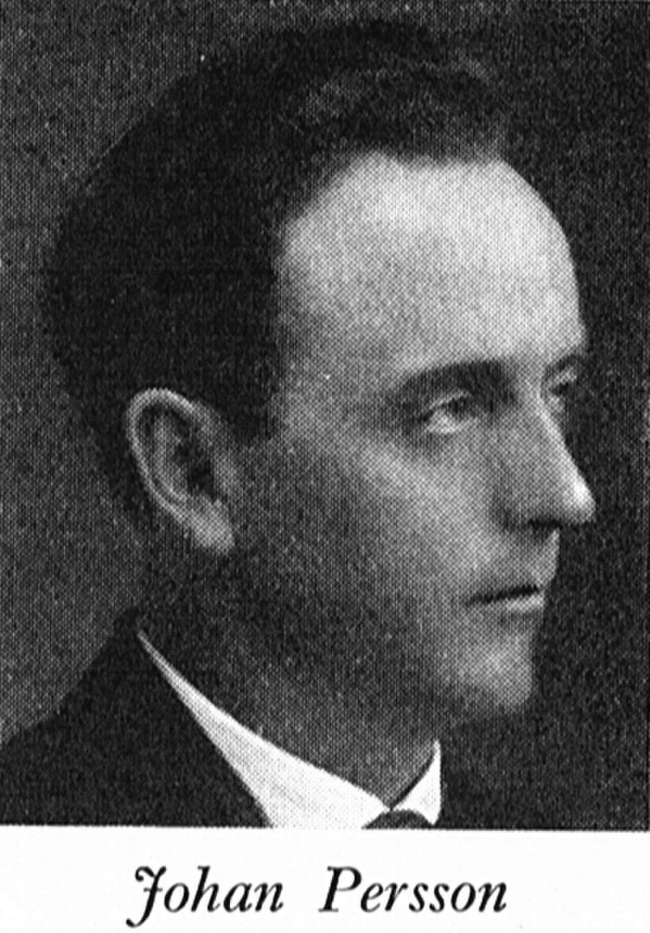 Portrait of Johan Persson (1895–1973) – memorial page