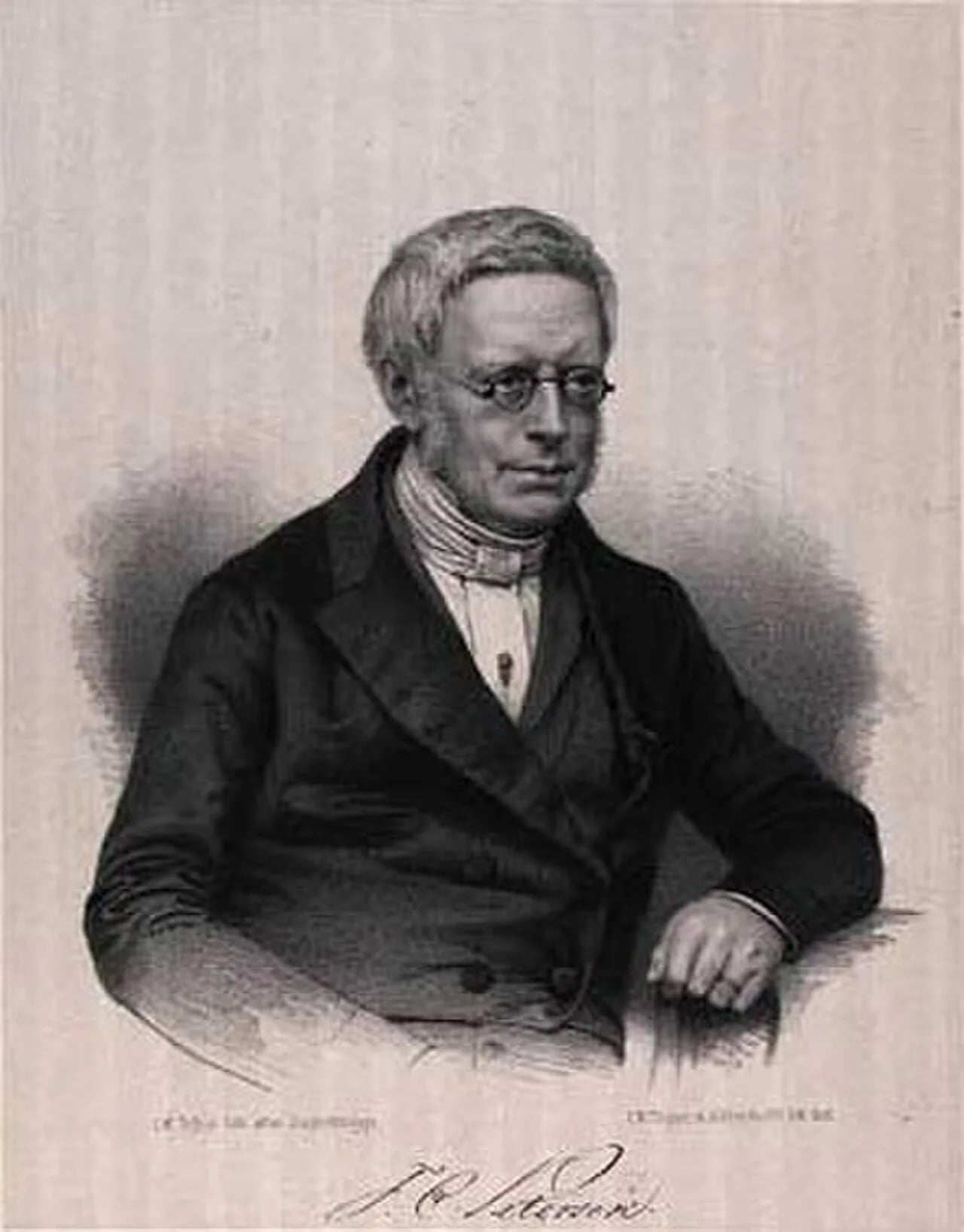 Porträt von Frederik Christian Petersen (1786–1859) – Gedenkseite