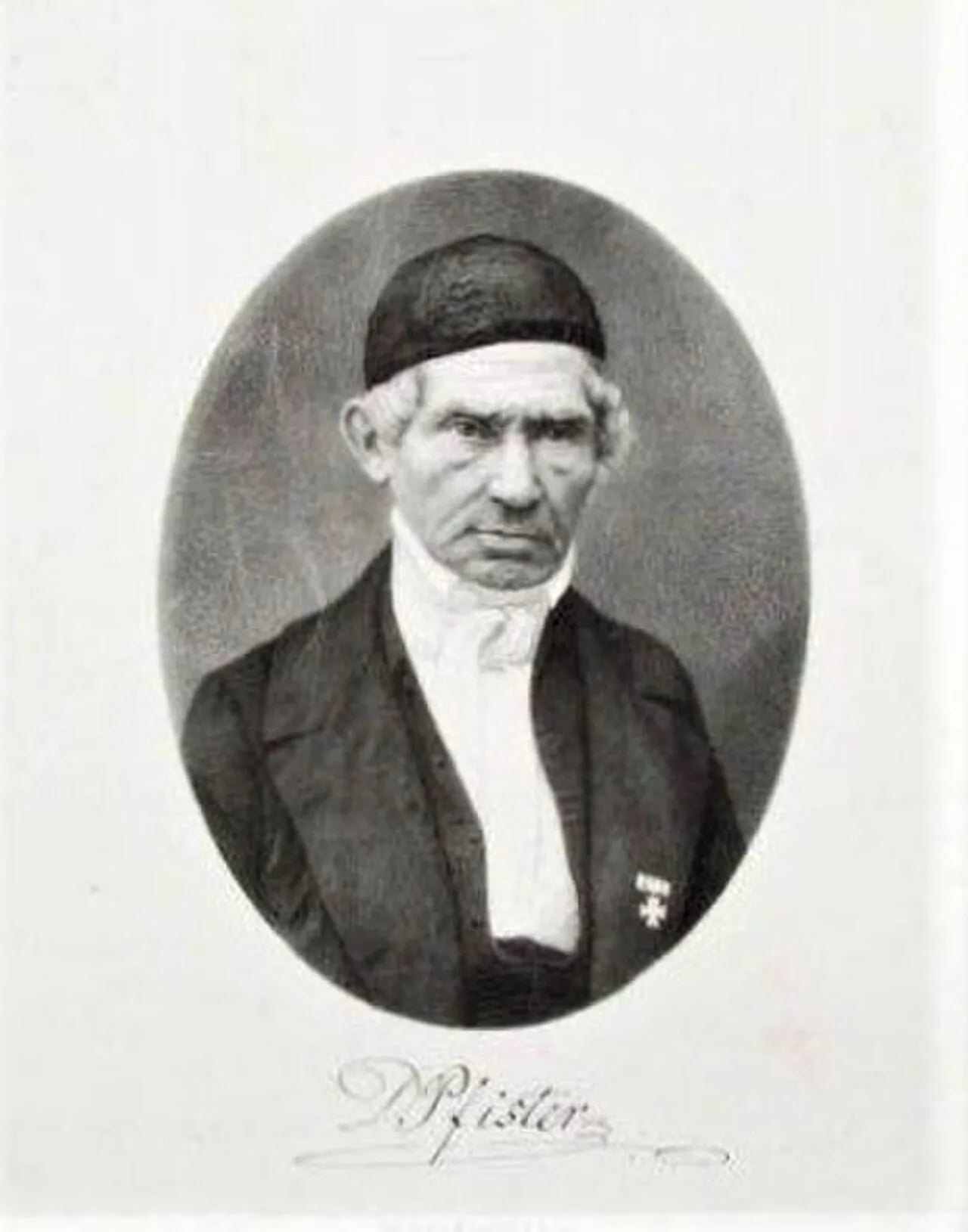 Porträt von Johann Christian von Pfister (1772–1835) – Gedenkseite