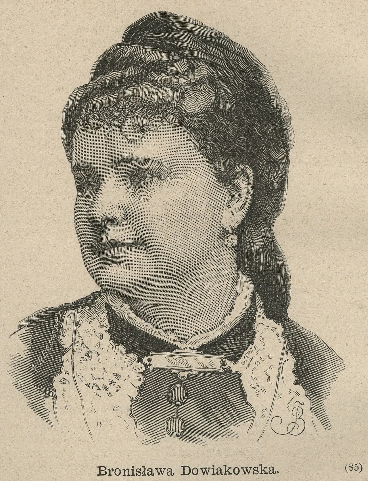 Portrait of Bronisława Dowiakowska (1840–1910) – memorial page