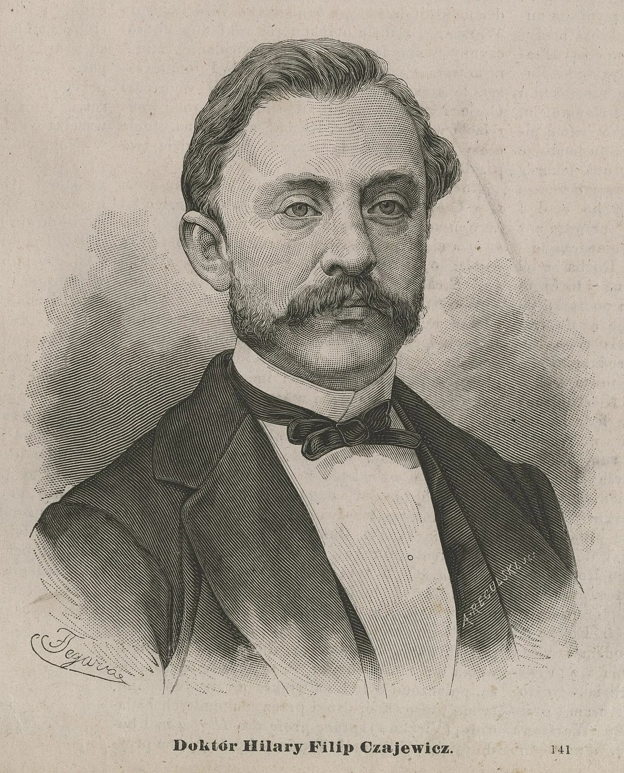 Portrait of Hilary Filip Czajewicz (1841–1877) – memorial page