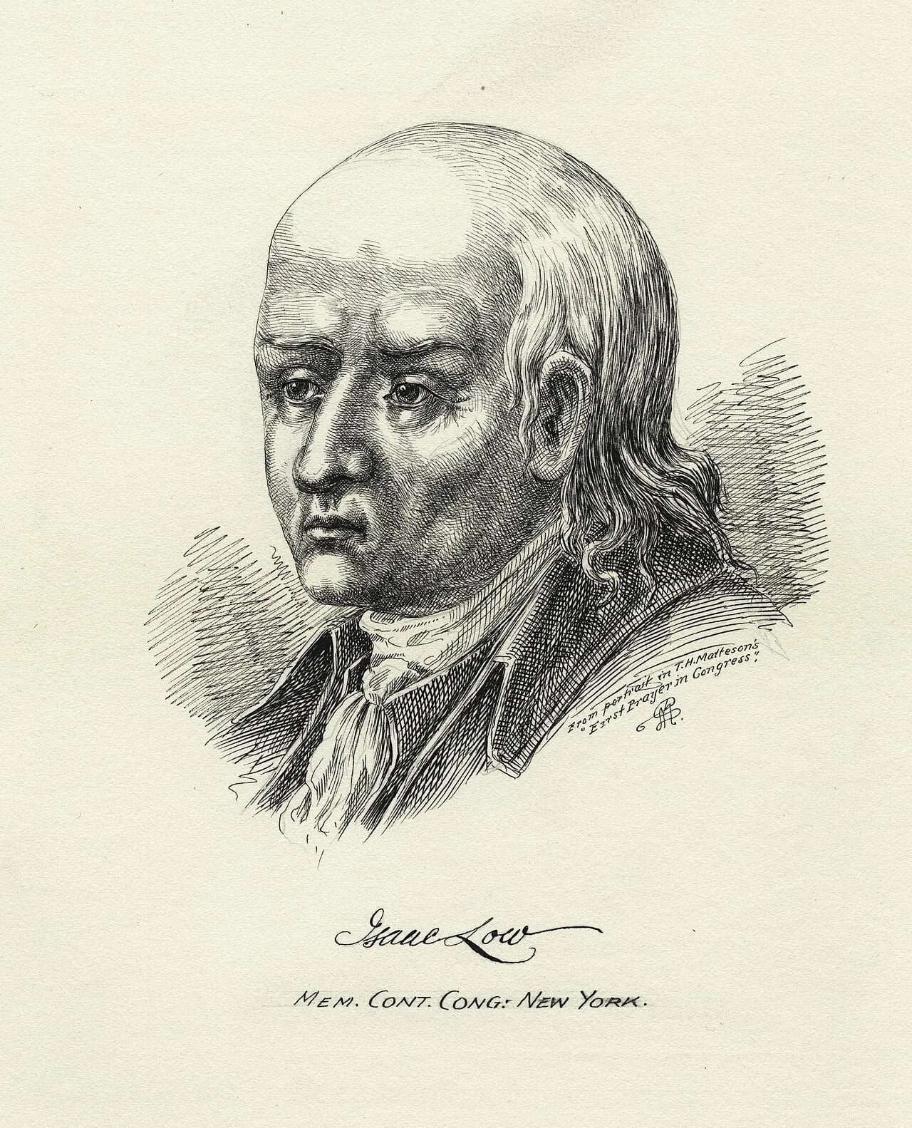 Portrait of Isaac Low (1735–1791) – memorial page