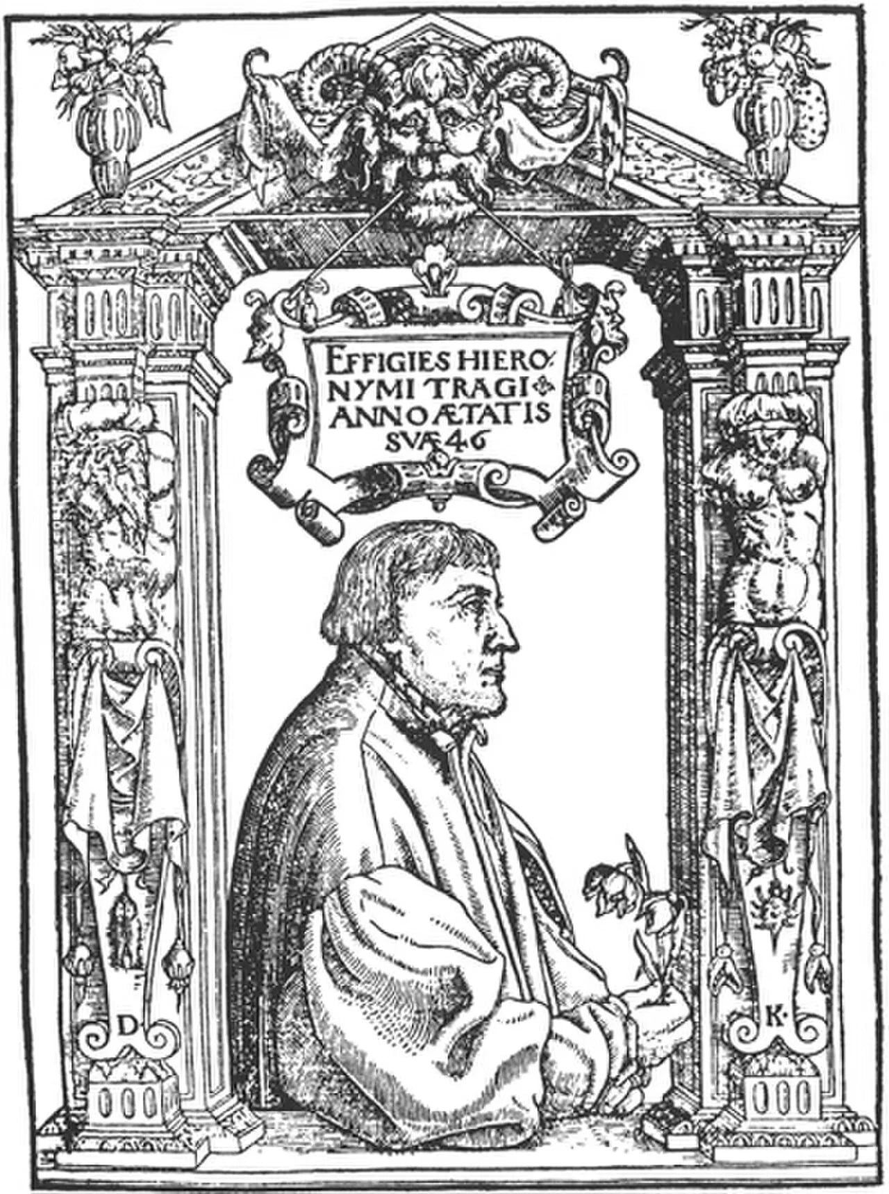 Porträt von Hieronymus Bock (1498–1554) – Gedenkseite