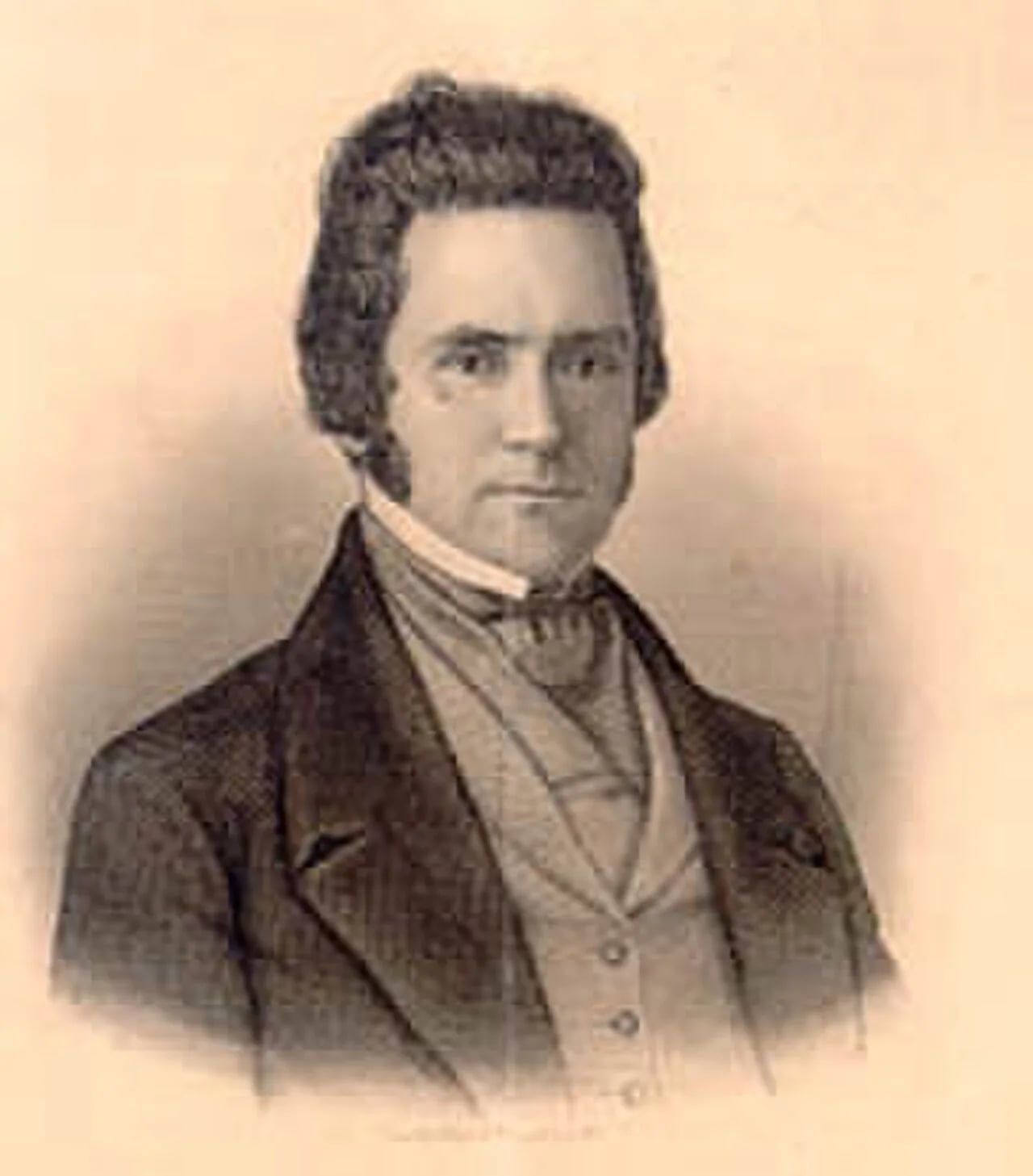 Porträt von Isaac Van Zandt (1813–1847) – Gedenkseite