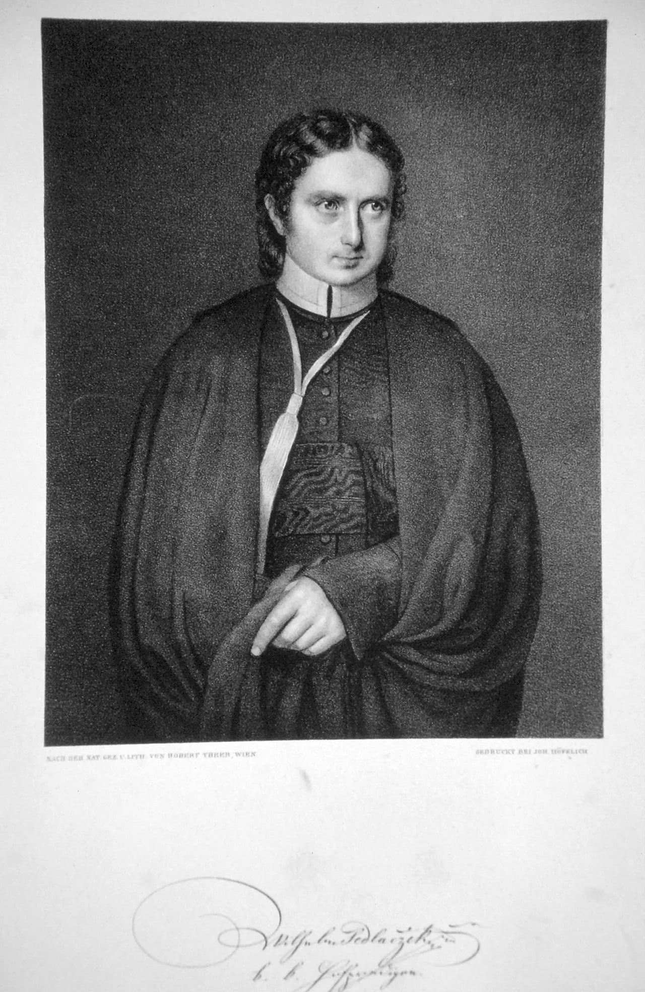 Porträt von Wilhelm Ludwig Sedlacek (1793–1853) – Gedenkseite