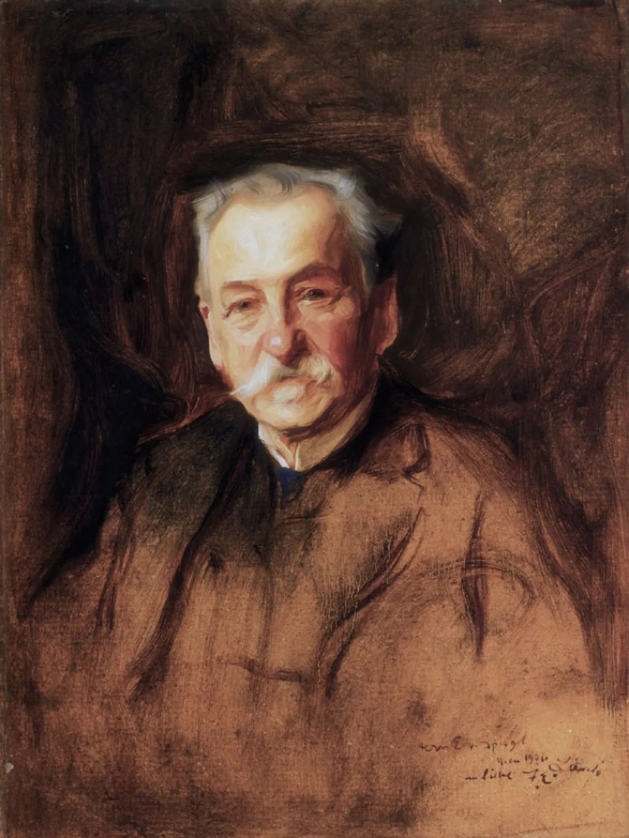 Porträt von Edgar Spiegl von Thurnsee der Ältere (1839–1908) – Gedenkseite