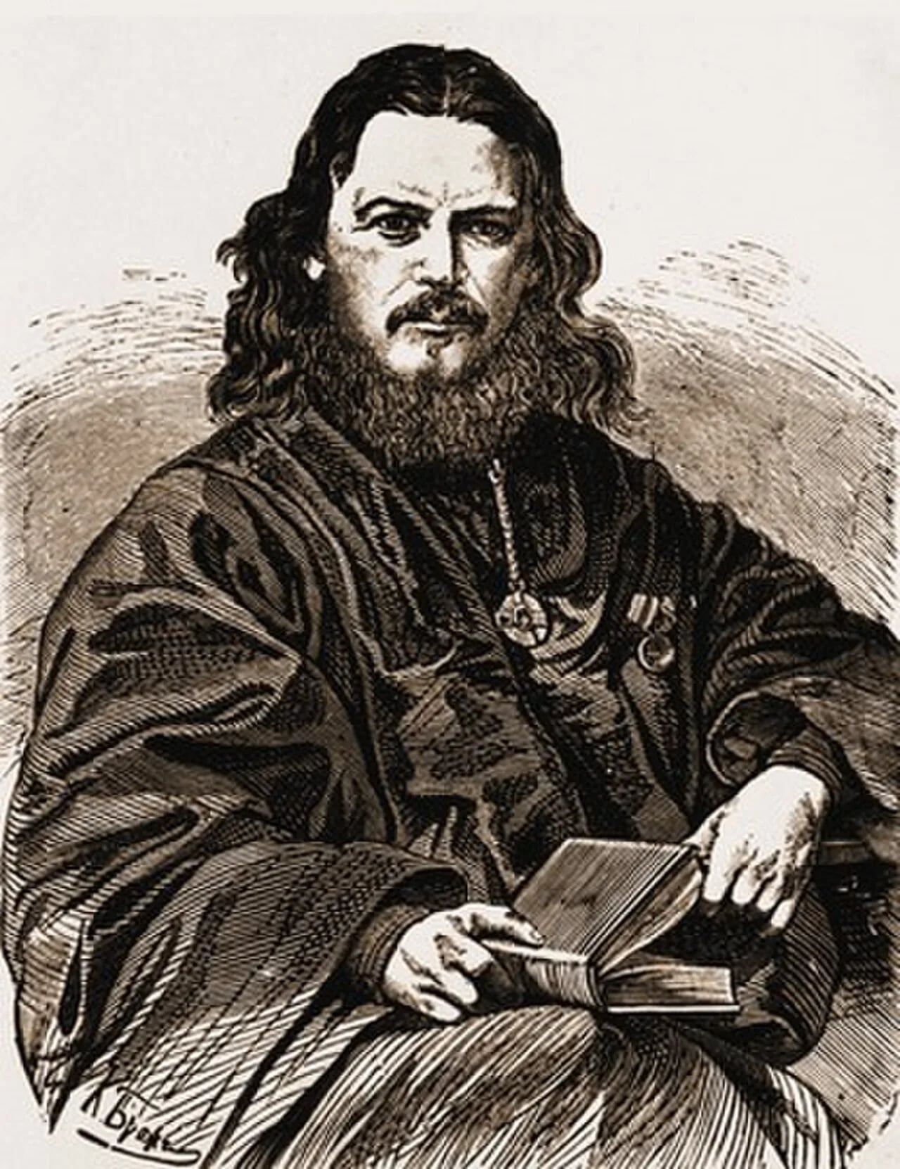 Porträt von Alexander Vasilievich Gumilevsky (1830–1869) – Gedenkseite