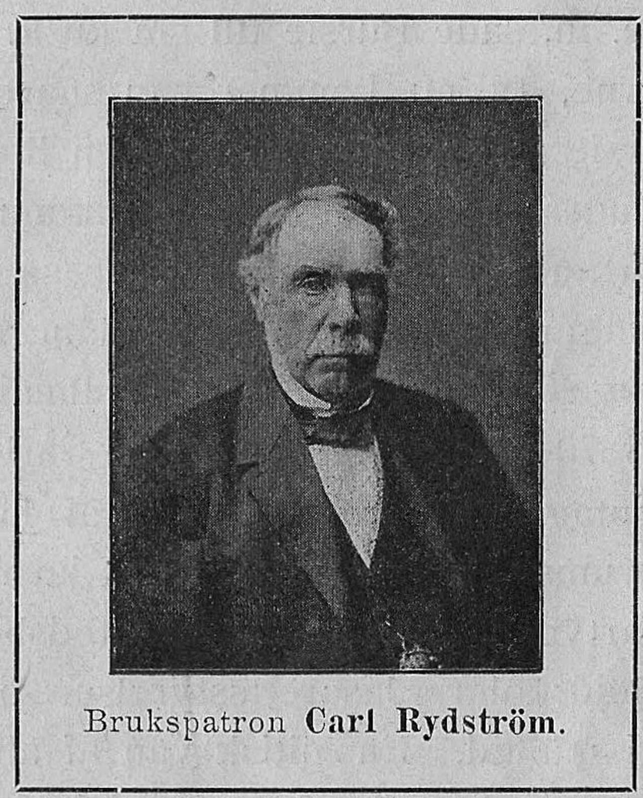 Porträt von Carl Bernhard Rydström (1819–1895) – Gedenkseite