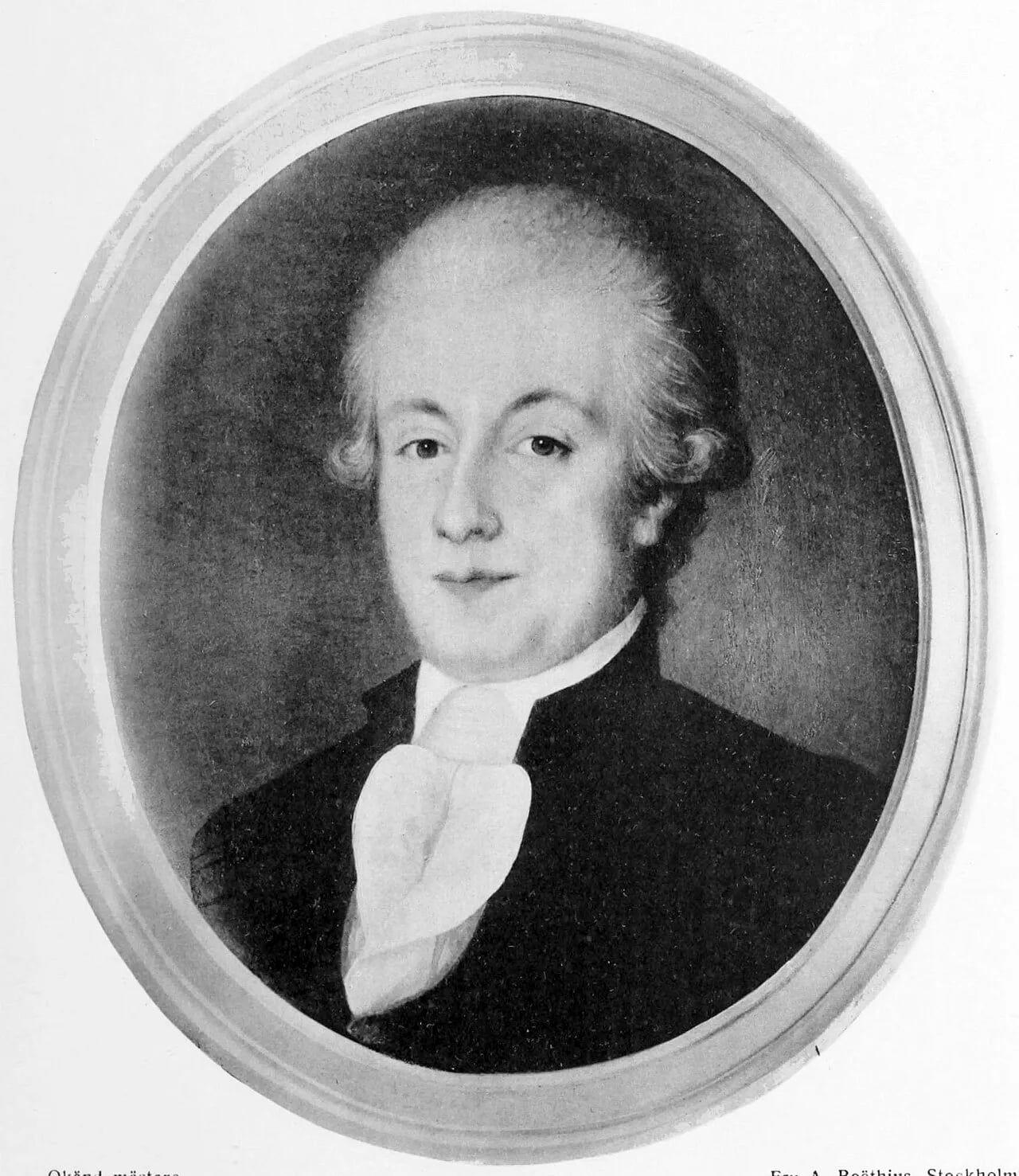 Porträt von Johan Fredrik Sacklén (1763–1851) – Gedenkseite