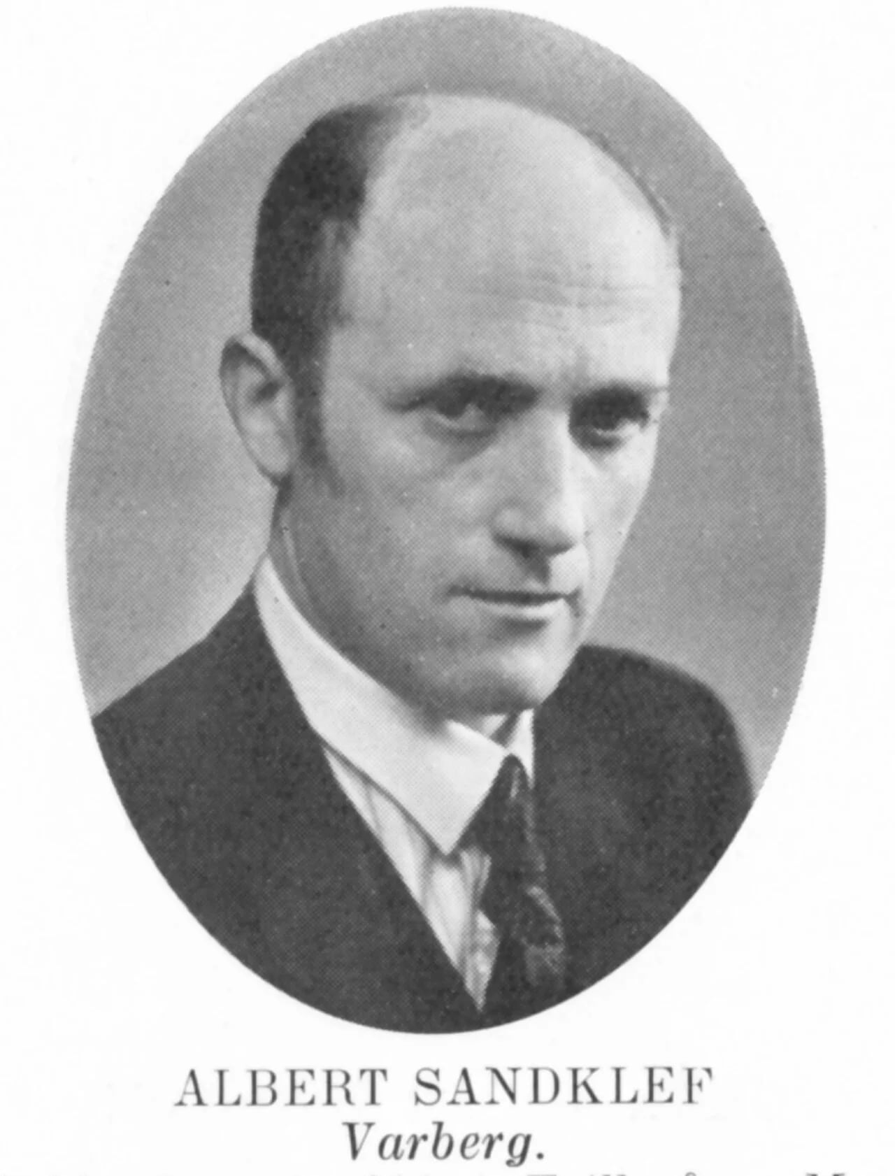 Porträt von Albert Sandklef (1893–1990) – Gedenkseite
