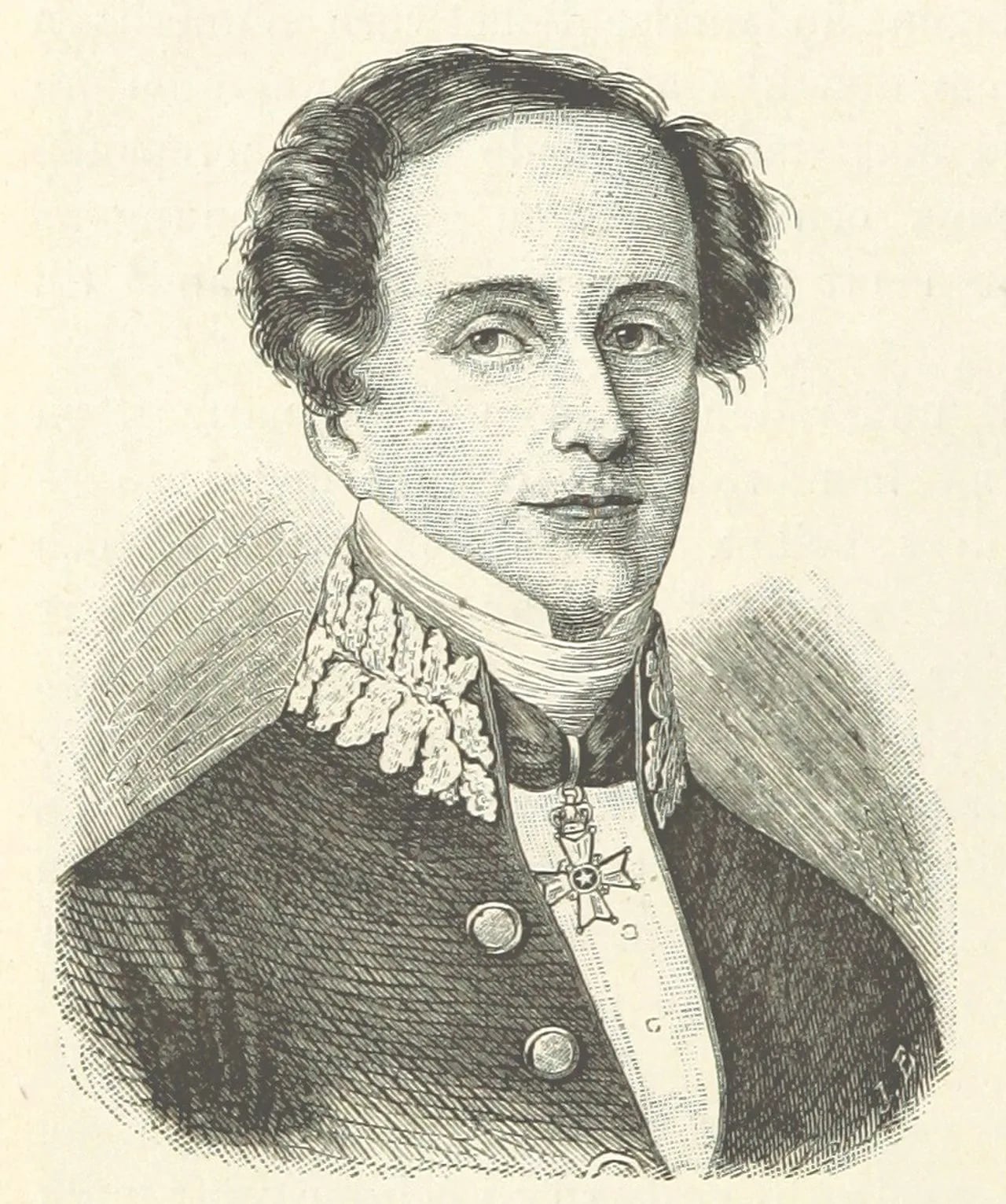 Porträt von Anders Peter Sandströmer (1804–1857) – Gedenkseite