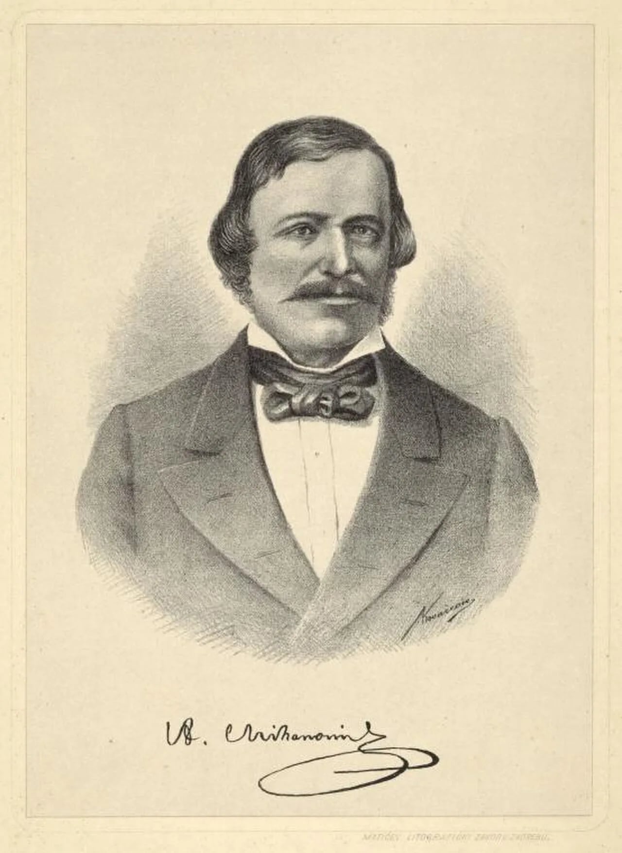Portrait of Antun Mihanović (1796–1861) – memorial page