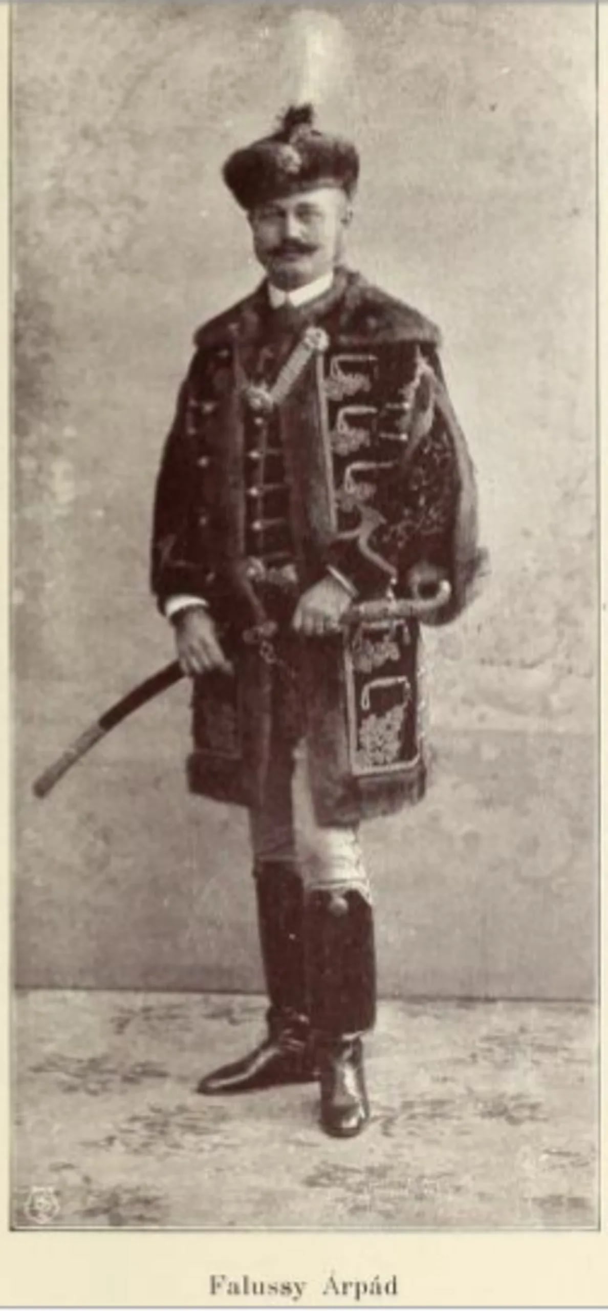 Porträt von Árpád Falussy (1865–1934) – Gedenkseite