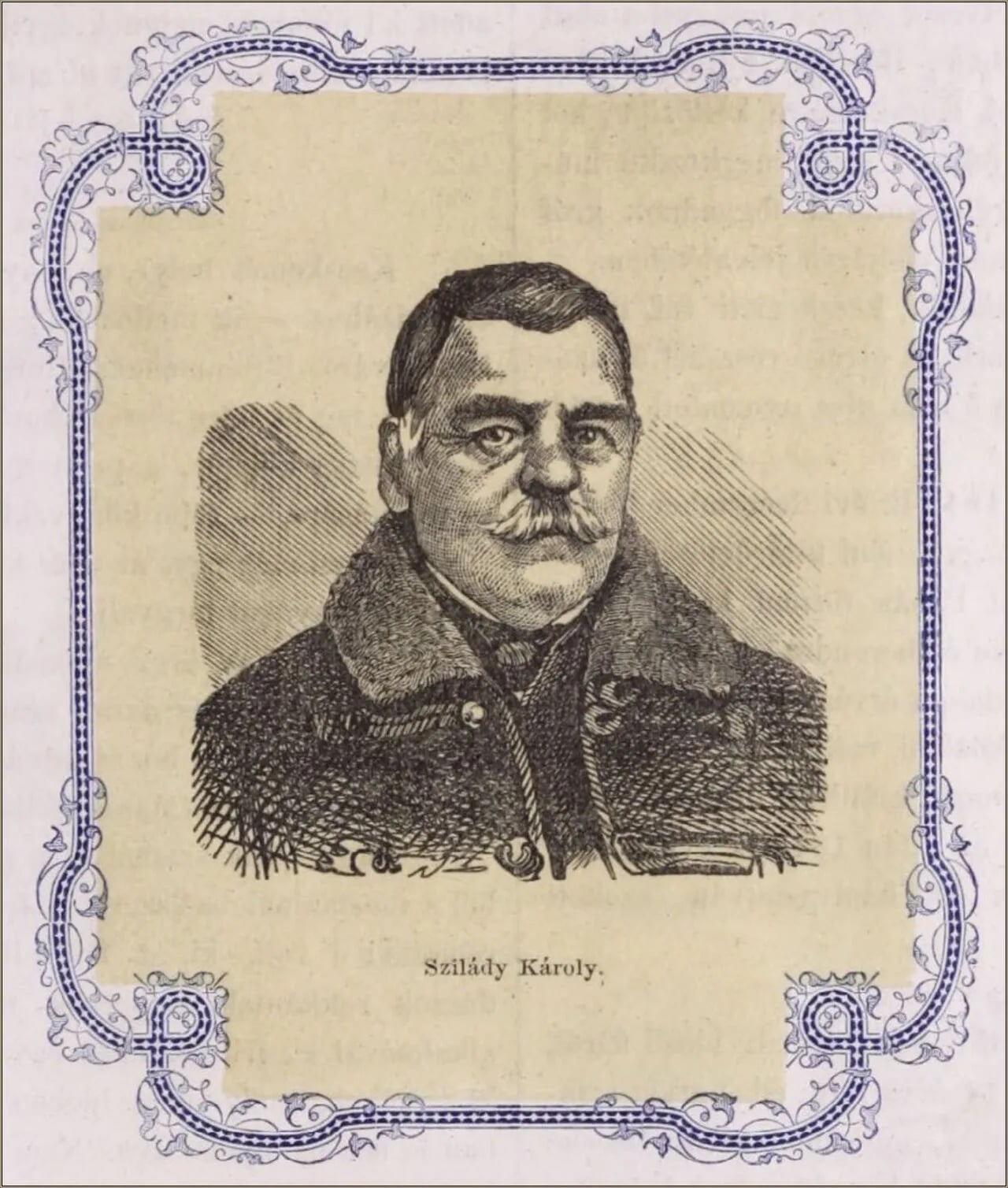 Porträt von Károly Szilády (1795–1871) – Gedenkseite