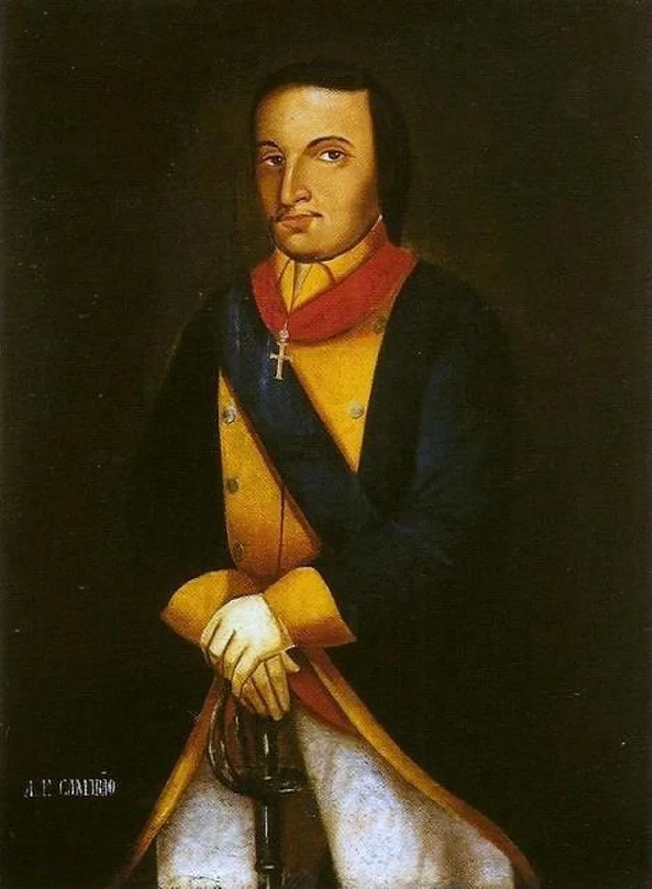 Porträt von Antônio Filipe Camarão (1580–1648) – Gedenkseite