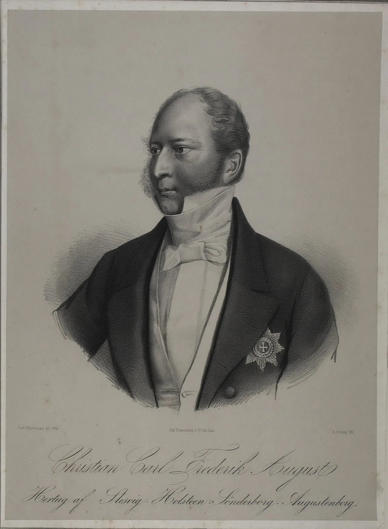 Portrait of Christian August von Schleswig-Holstein-Sonderburg-Augustenburg (1798–1869) – memorial page