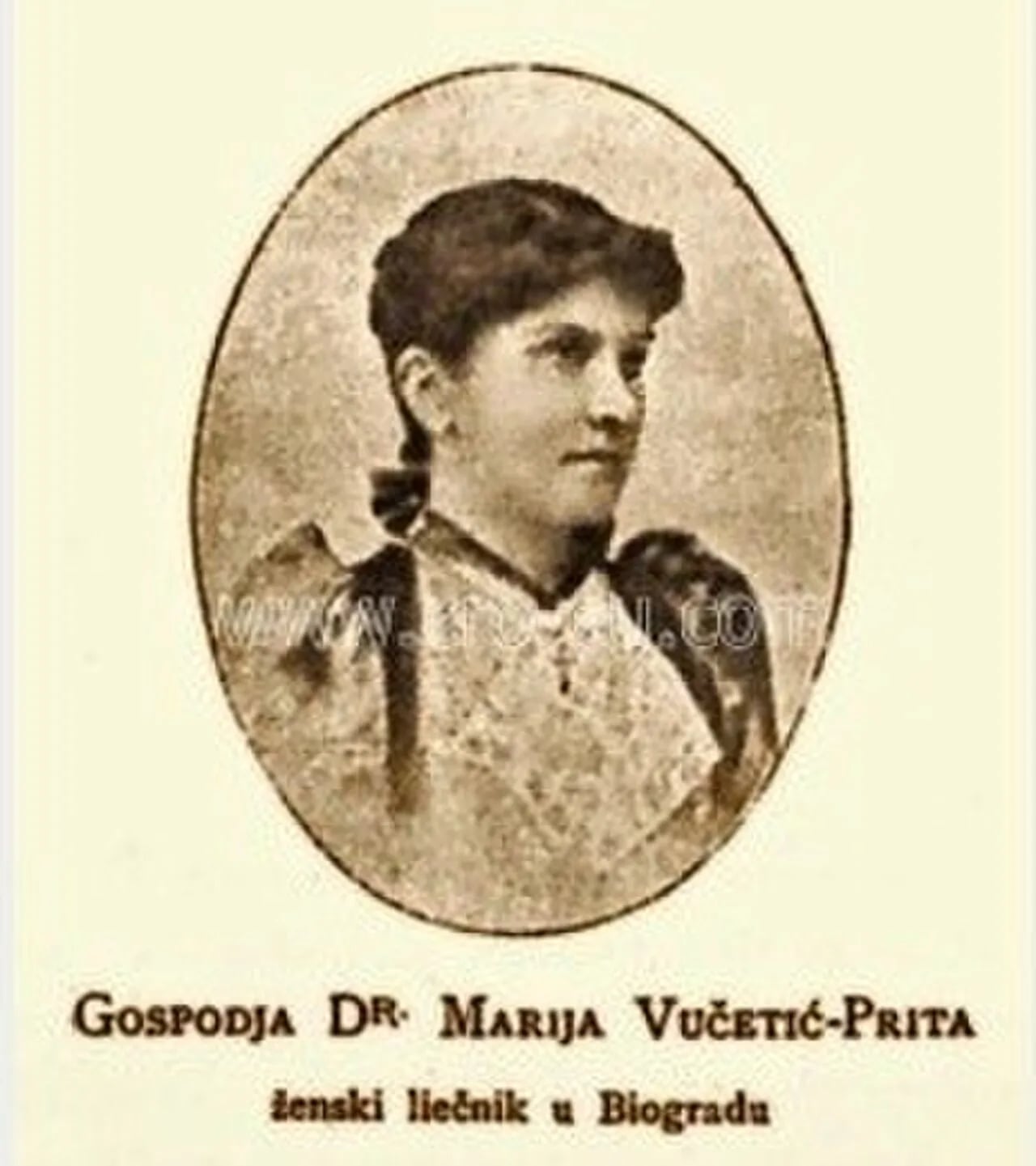 Porträt von Marija Prita (1866–1954) – Gedenkseite