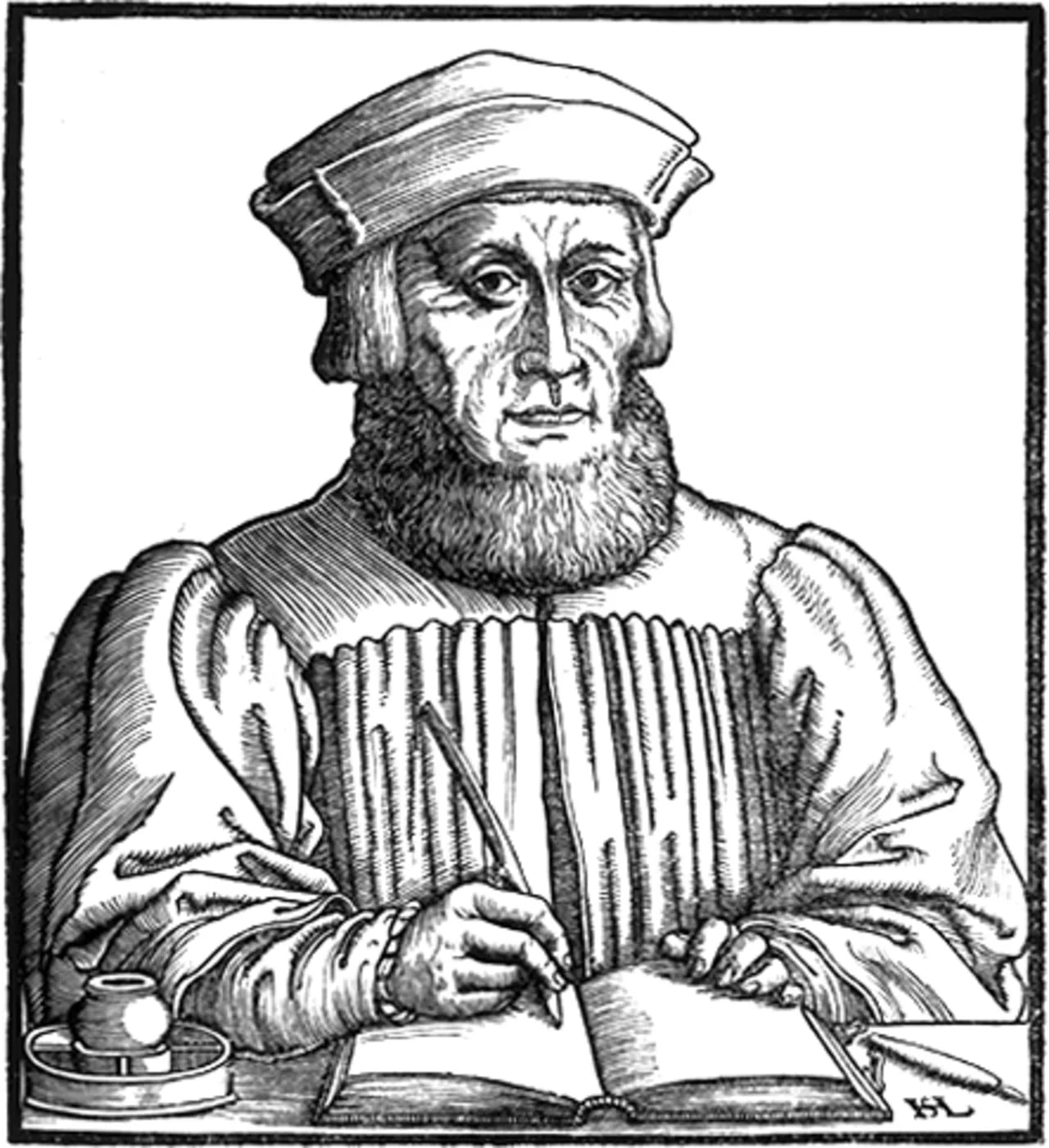 Porträt von Johannes Aventinus (1477–1534) – Gedenkseite