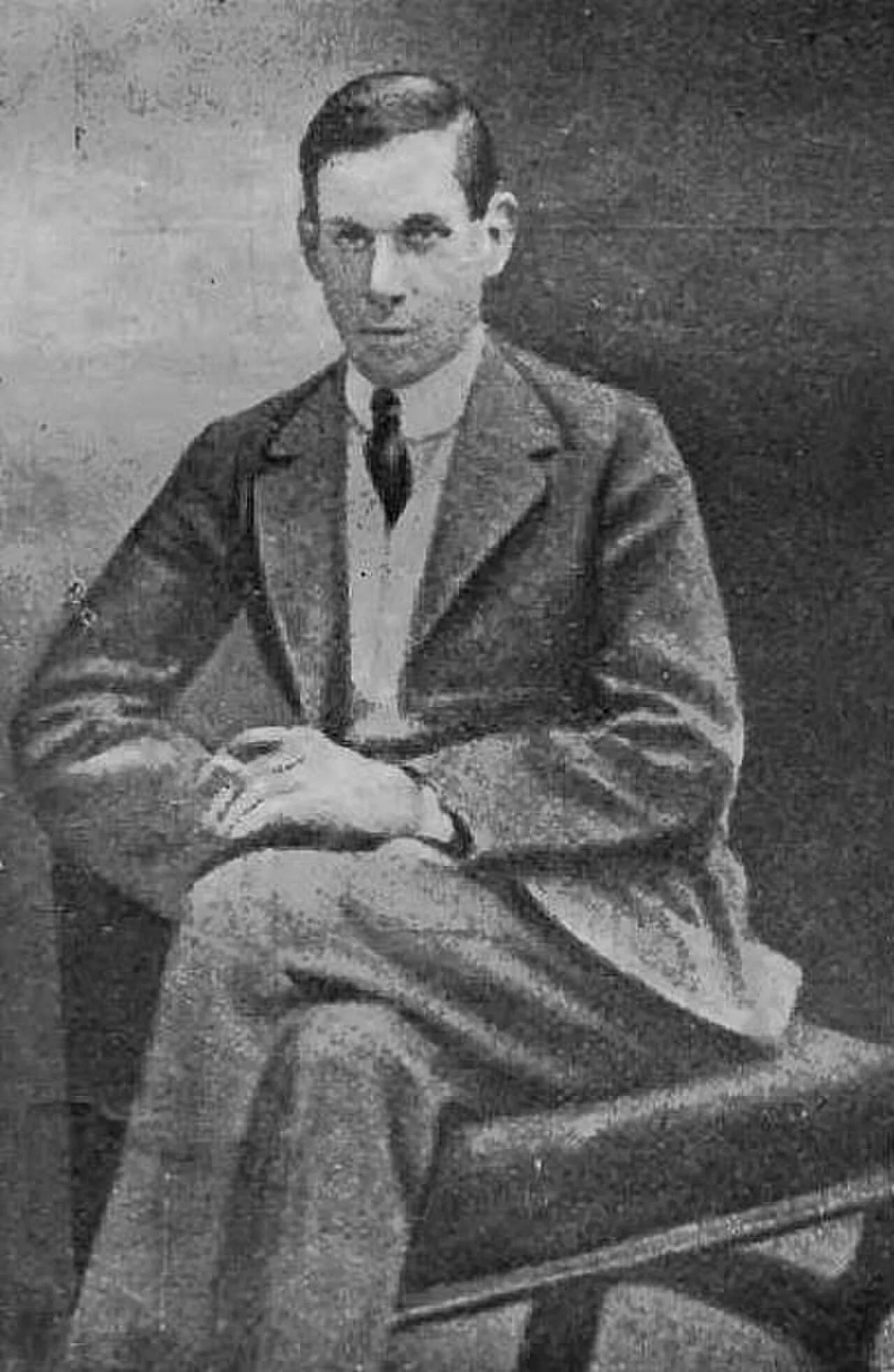 Porträt von Jack Russell, 25th Baron de Clifford (1884–1909) – Gedenkseite