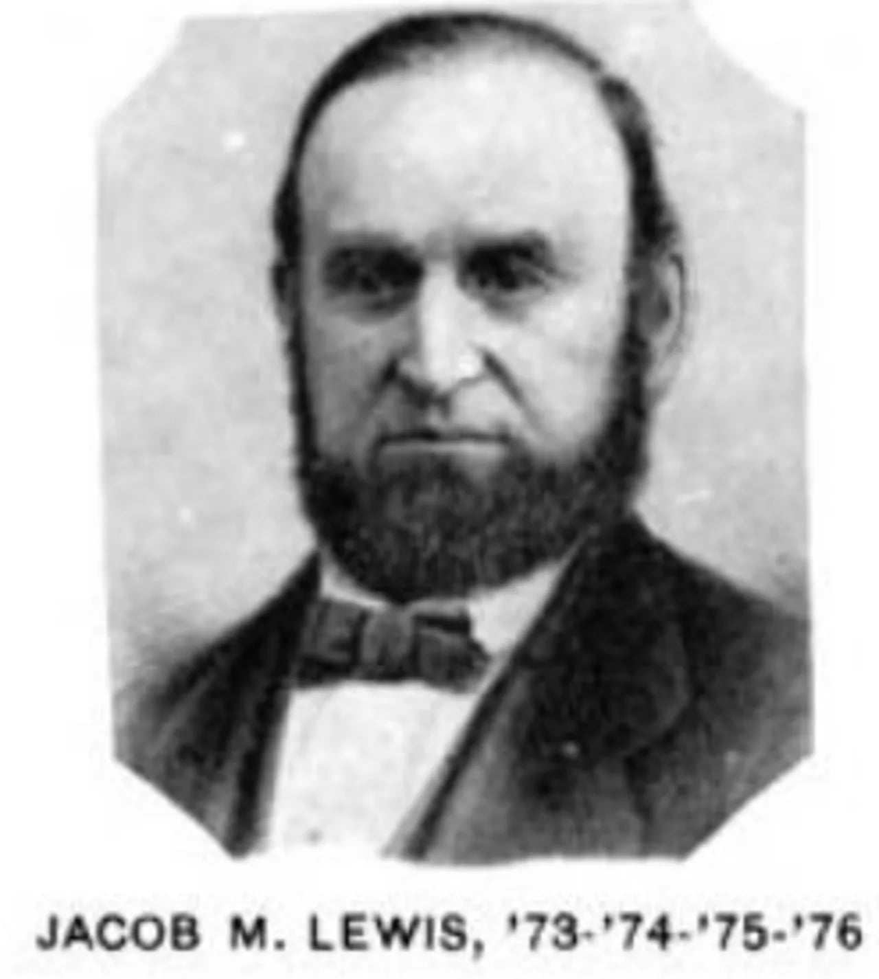 Porträt von Jacob M. Lewis (1823–1905) – Gedenkseite