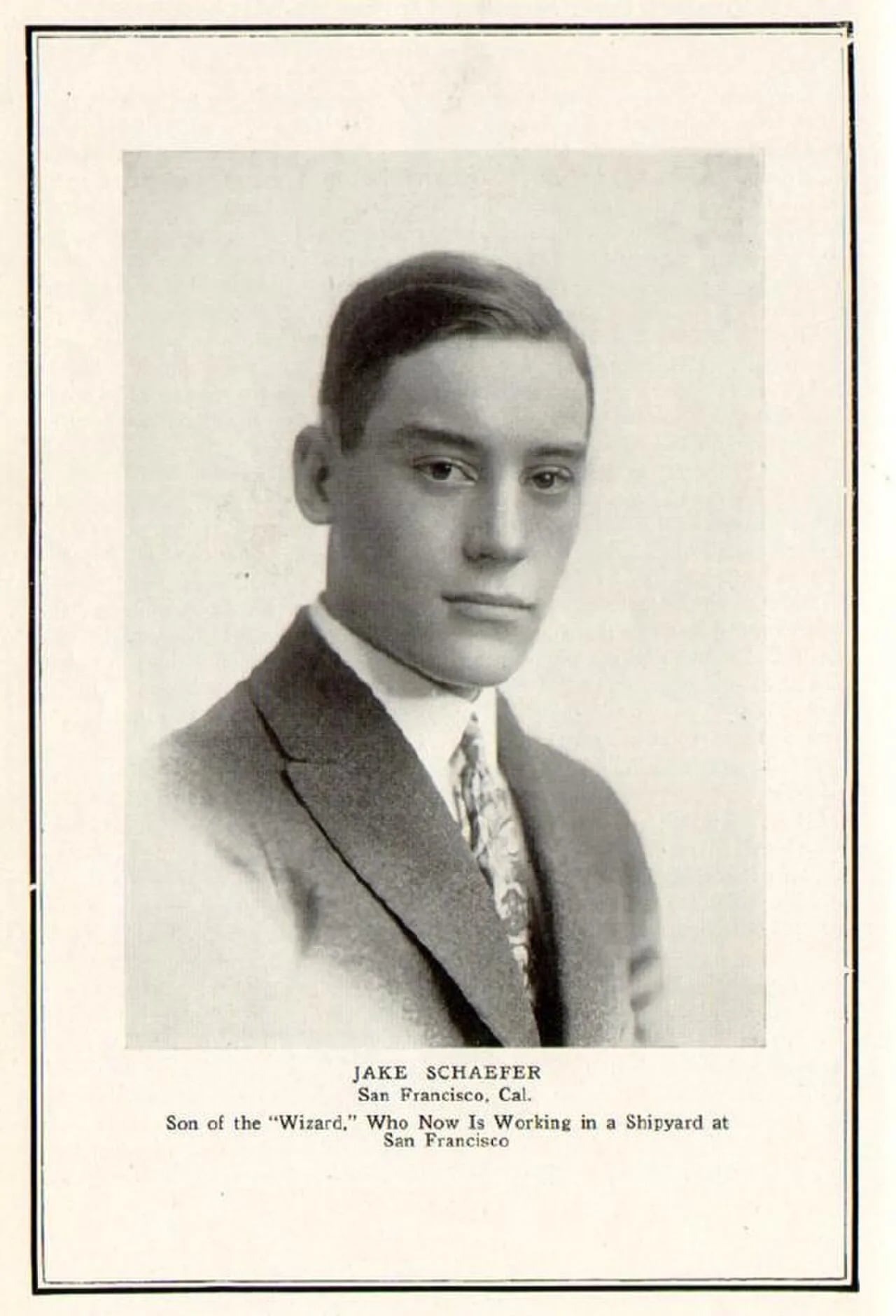 Porträt von Jacob Schaefer junior (1894–1975) – Gedenkseite