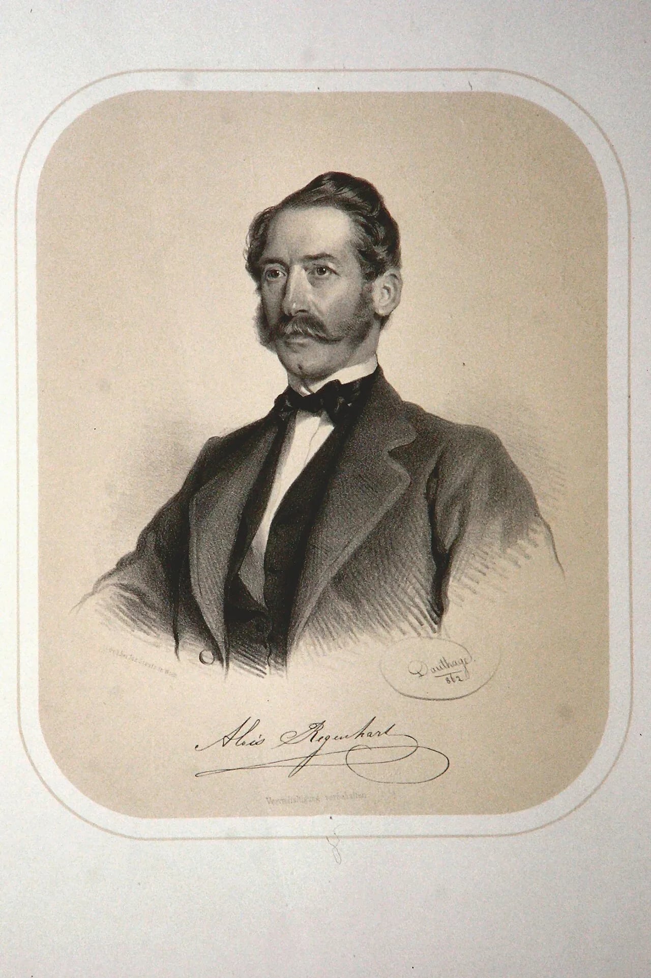 Porträt von Alois Regenhar (1815–1871) – Gedenkseite