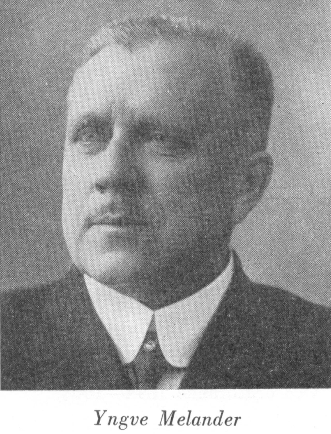 Portrait of Yngve Melander (1862–1939) – memorial page