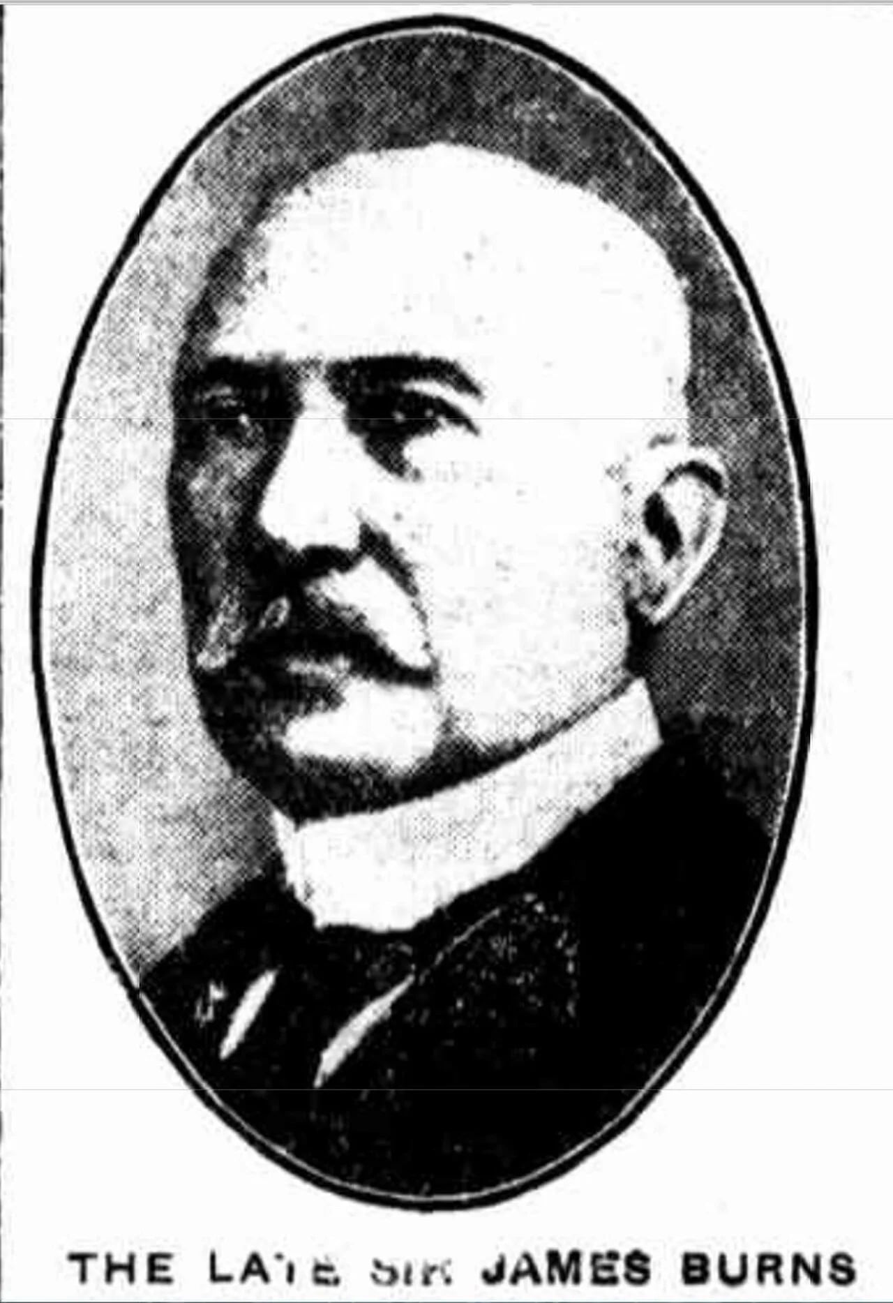 Porträt von James Burns (1846–1923) – Gedenkseite