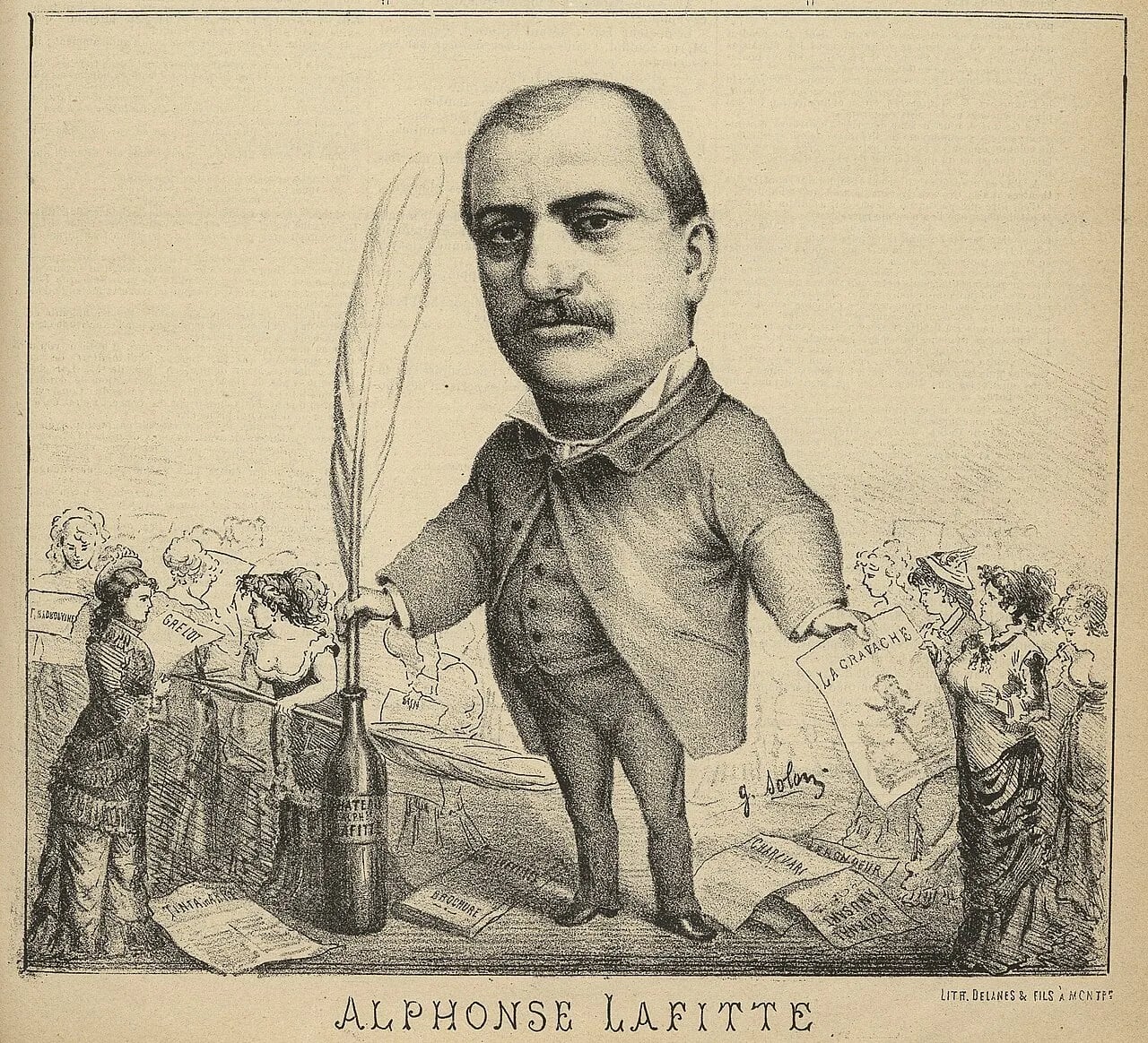 Porträt von Alphonse Lafitte (1842–1882) – Gedenkseite