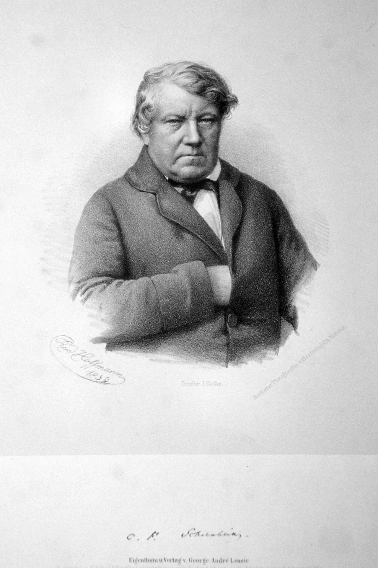 Porträt von Christian Friedrich Schönbein (1799–1868) – Gedenkseite