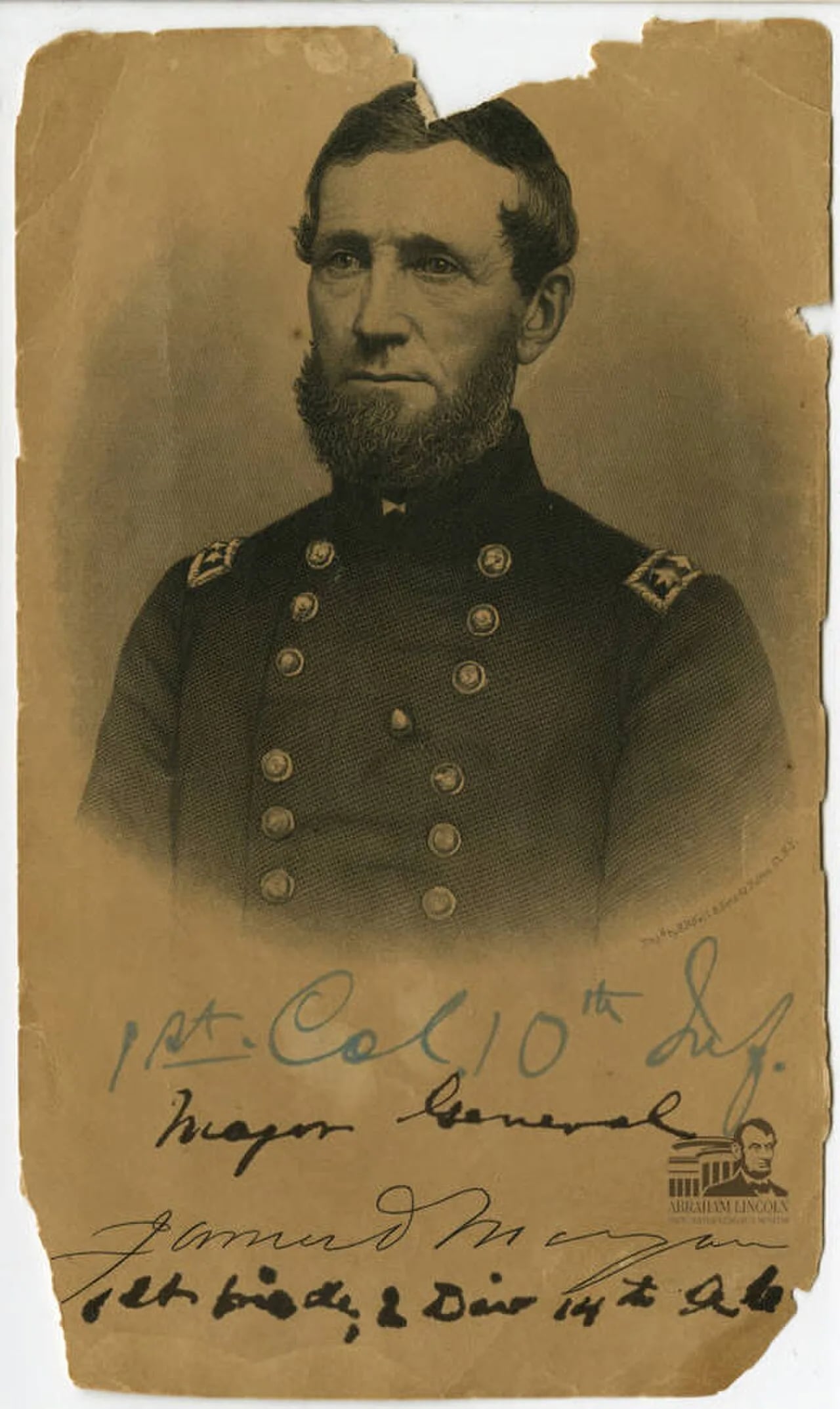 Porträt von James D. Morgan (1810–1896) – Gedenkseite