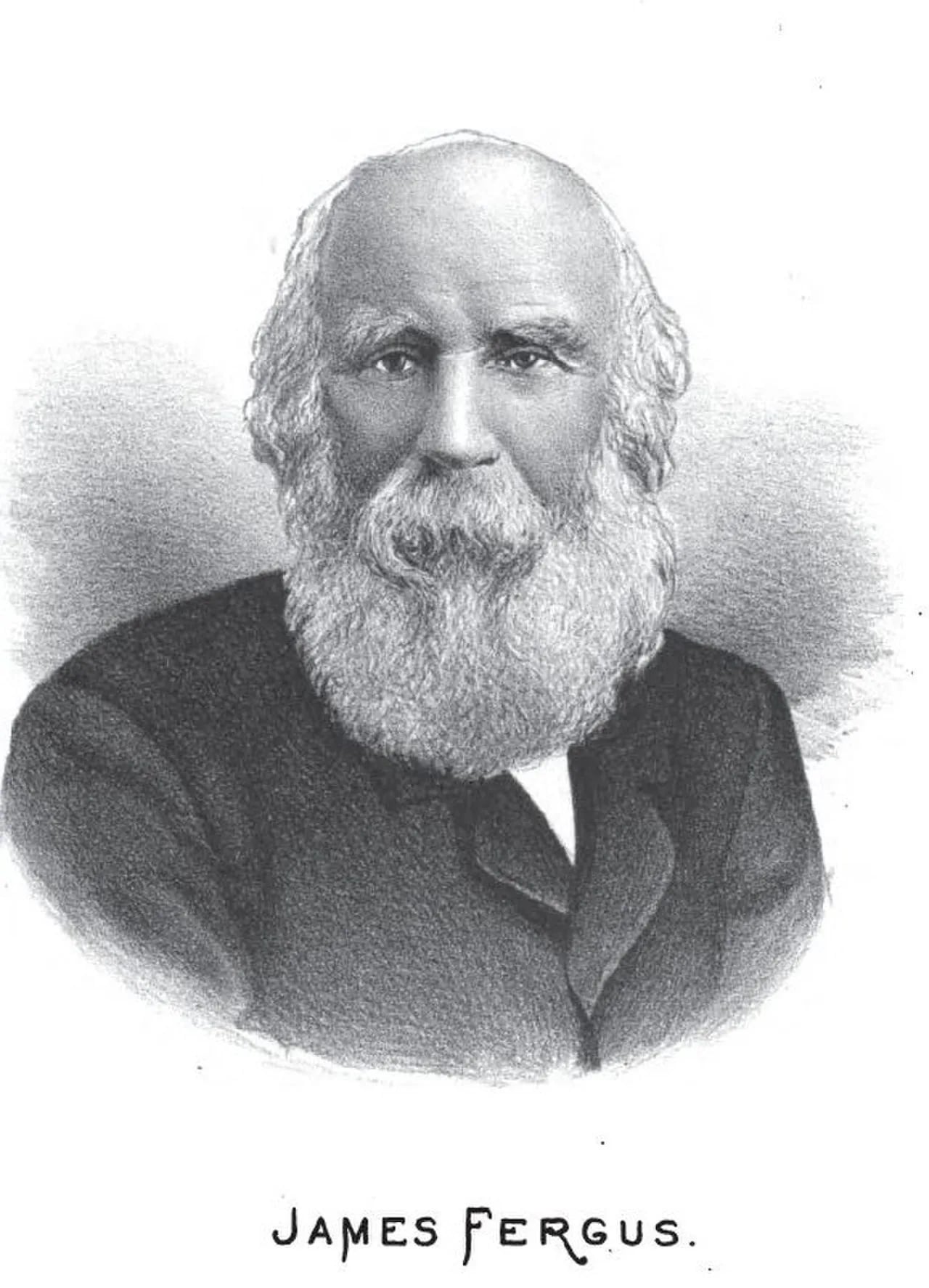 Portrait of James Fergus (1813–1902) – memorial page