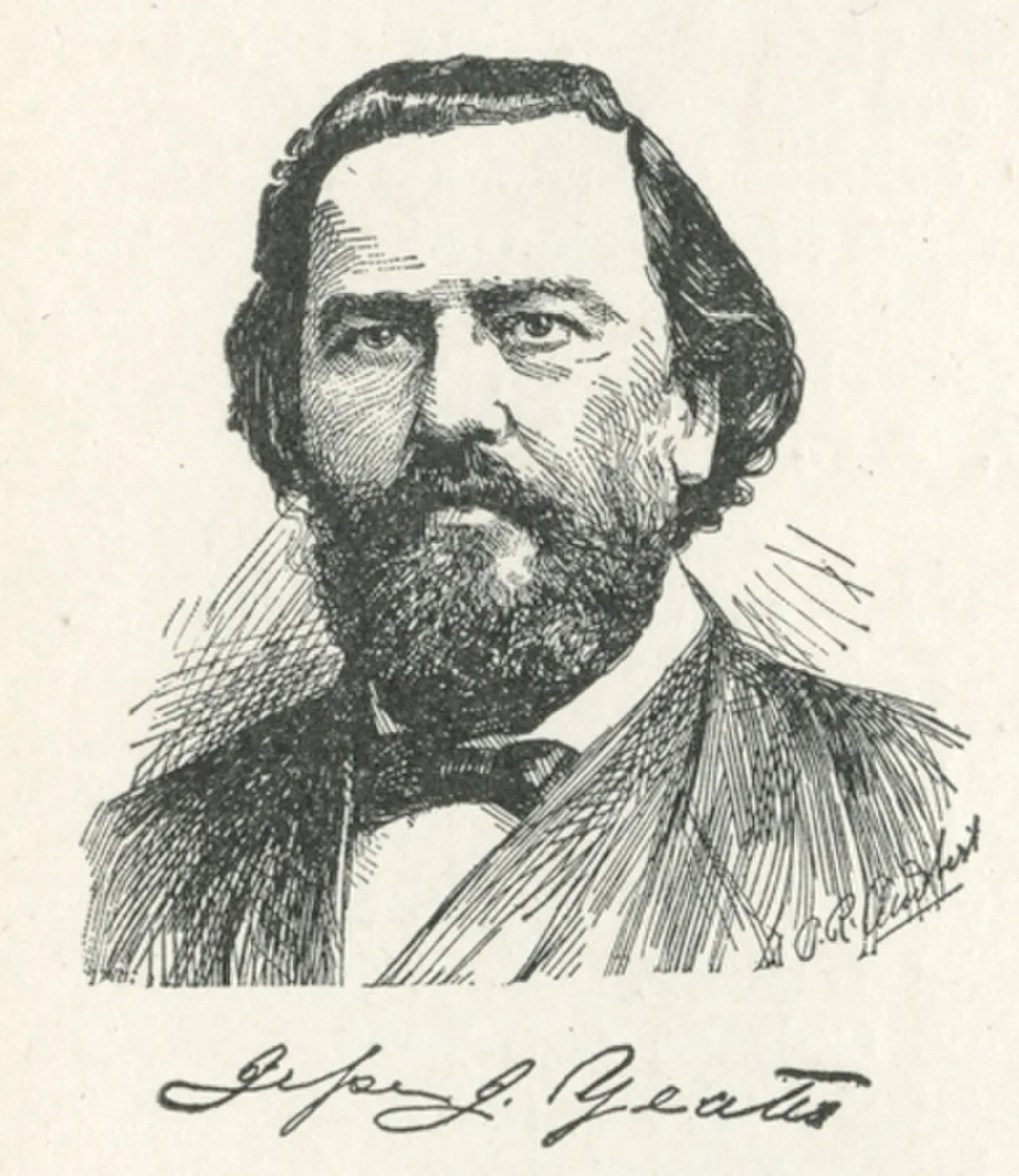 Portrait of Jesse Johnson Yeates (1829–1892) – memorial page