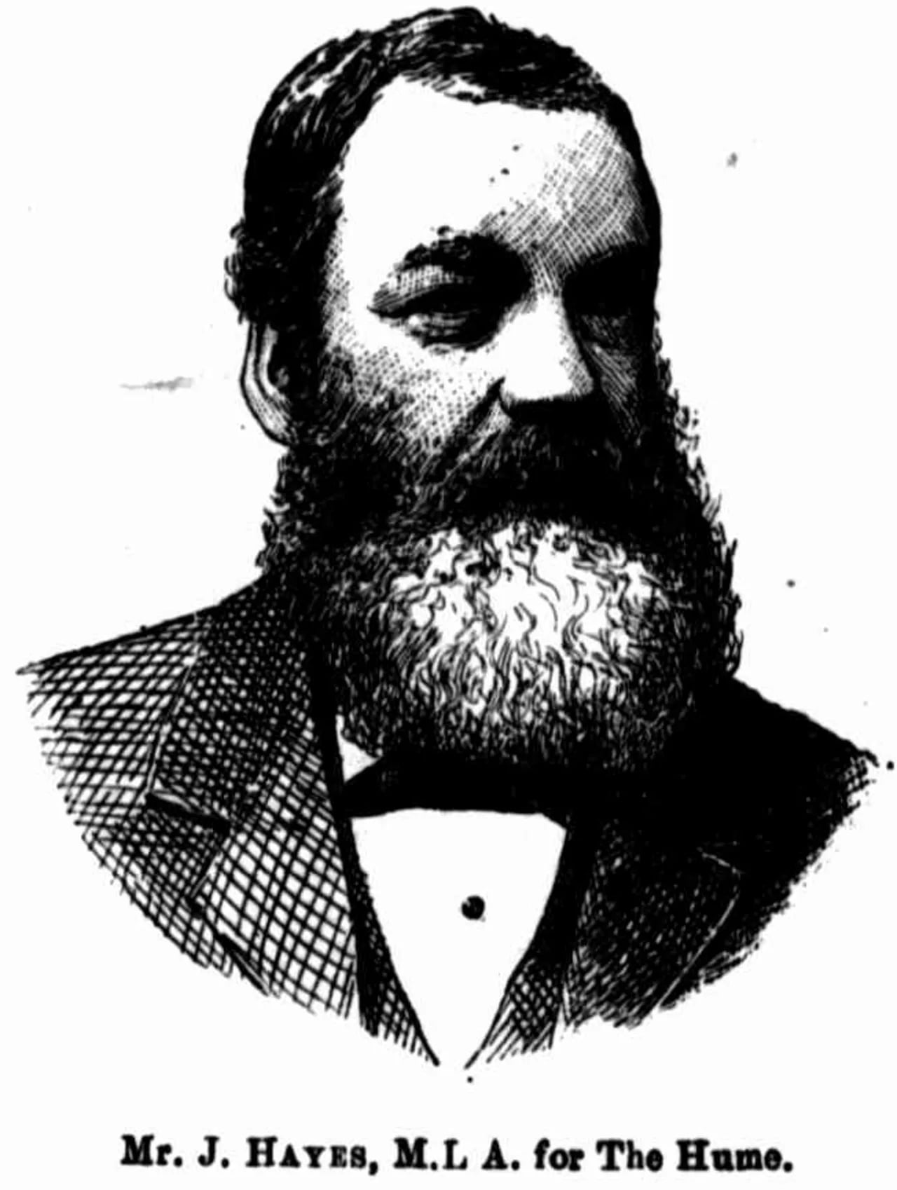Porträt von James Hayes (1831–1908) – Gedenkseite