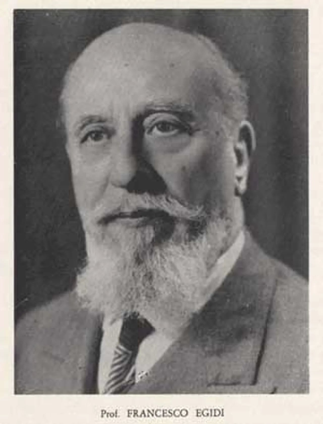 Porträt von Francesco Egidi (1880–1969) – Gedenkseite