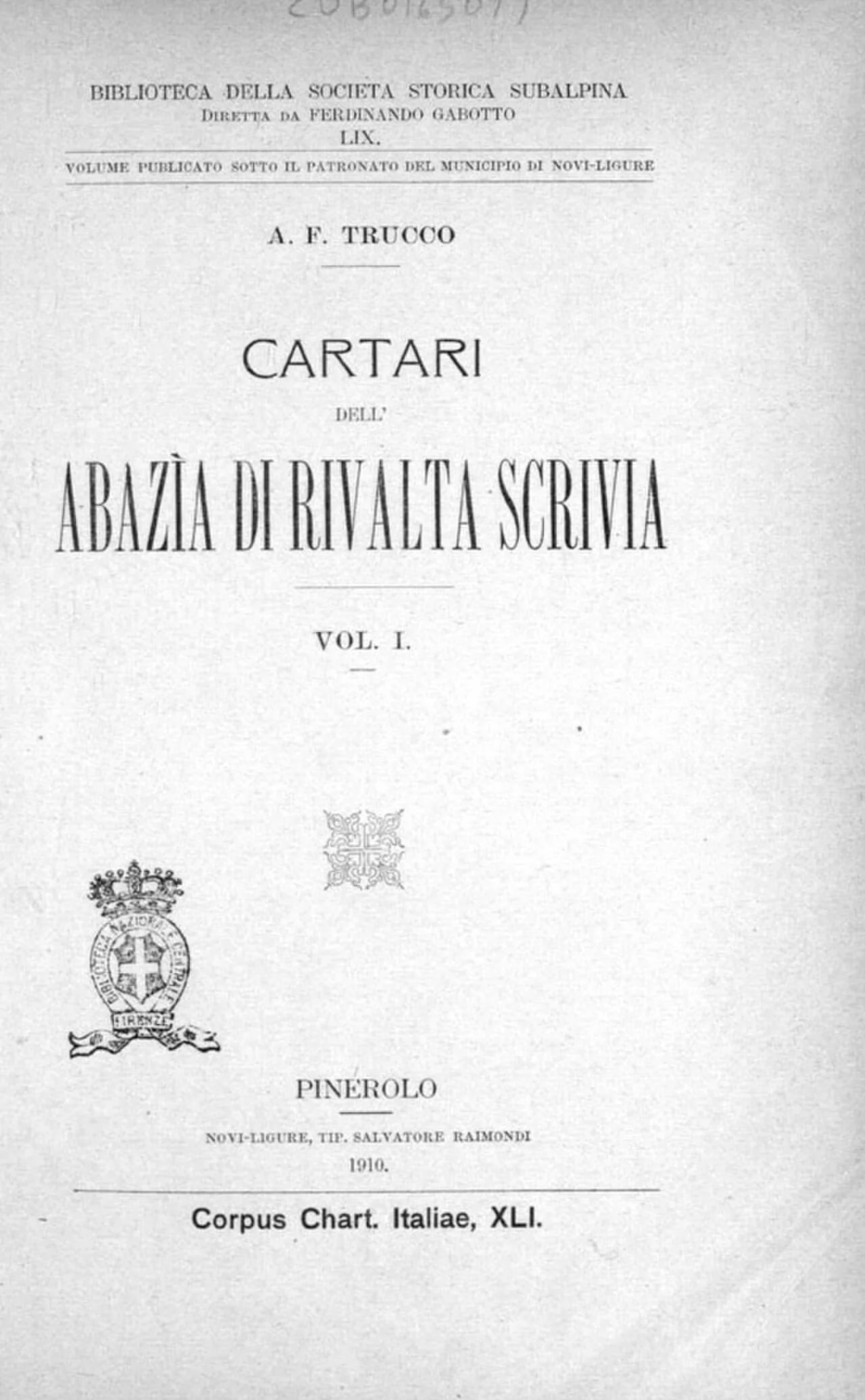 Porträt von Angelo Francesco Trucco (1867–1934) – Gedenkseite