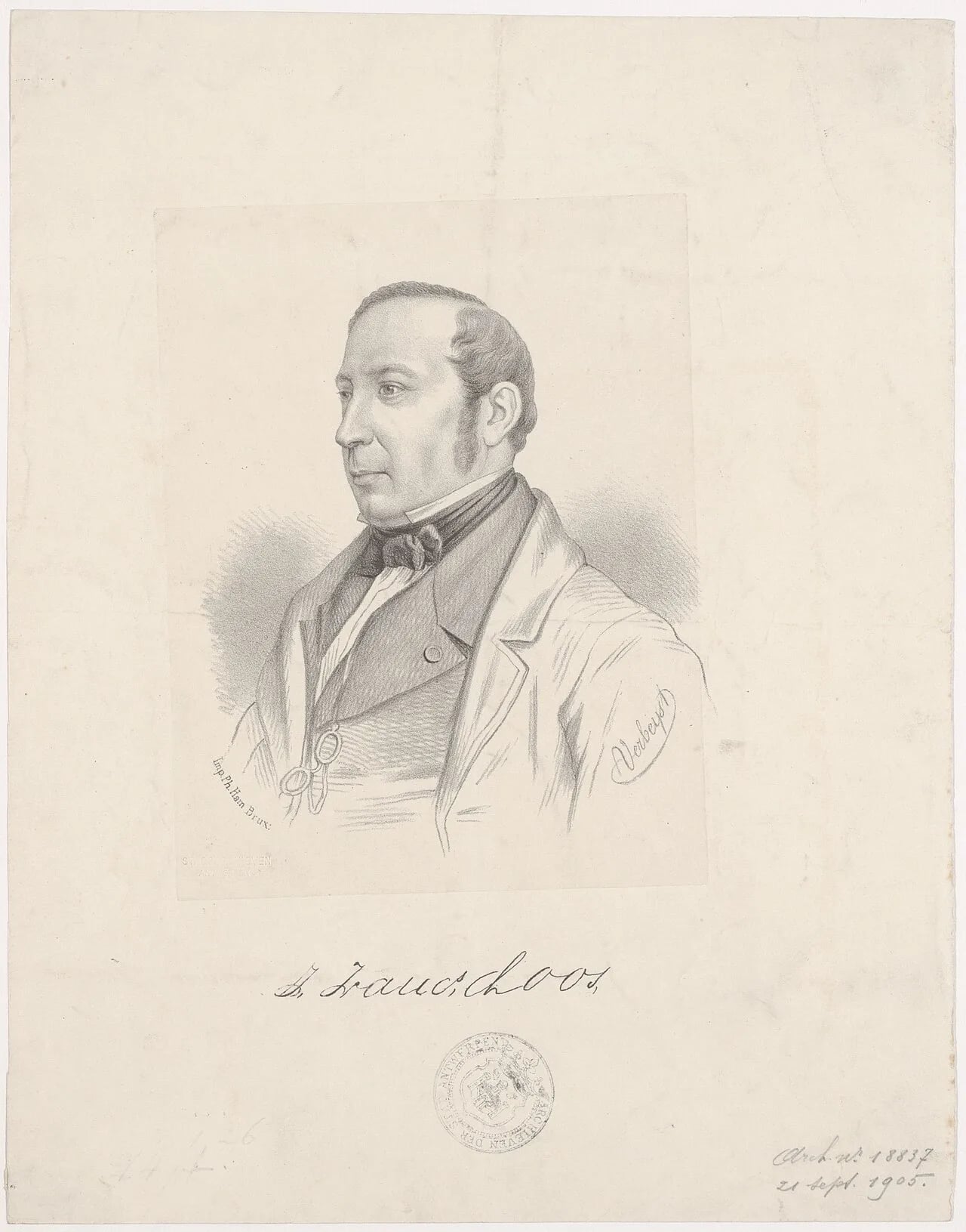 Portrait of Jan Frans Loos (1799–1871) – memorial page