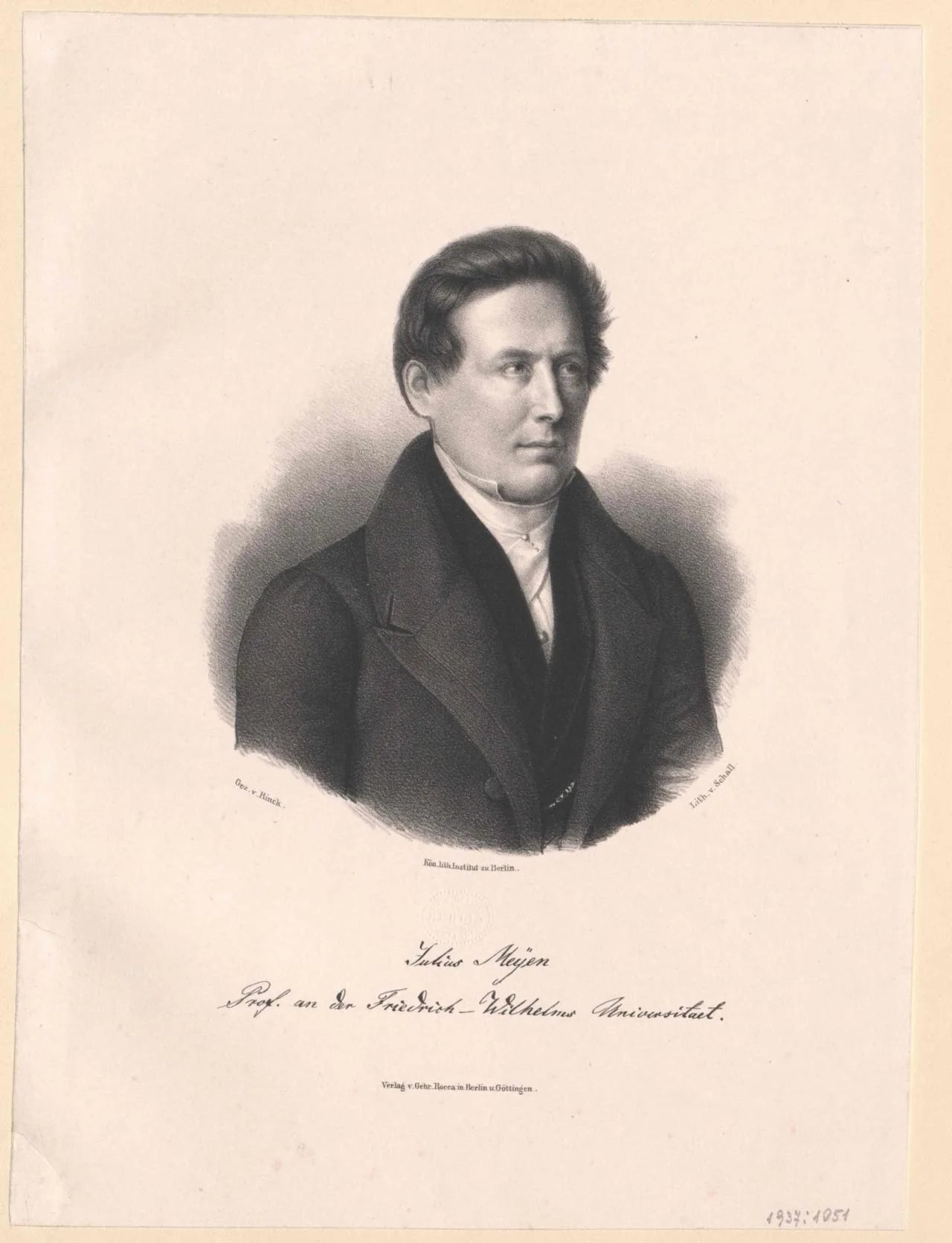 Portrait of Franz Julius Ferdinand Meyen (1804–1840) – memorial page
