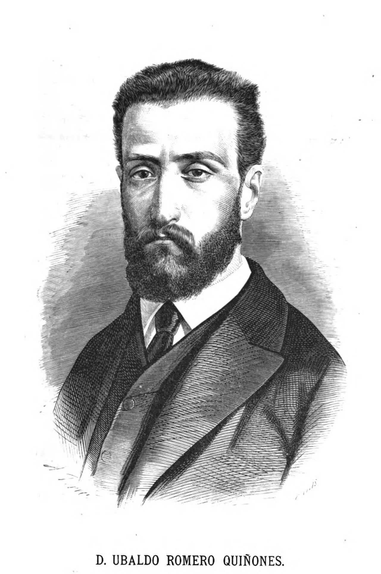 Porträt von Ubaldo Romero Quiñones (1843–1914) – Gedenkseite