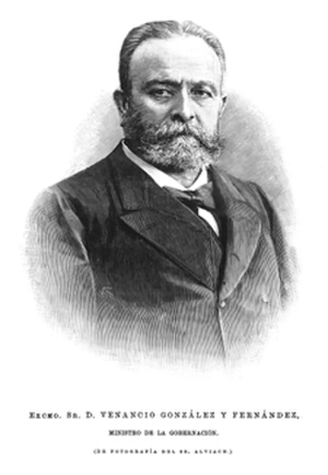 Porträt von Venancio González y Fernández (1831–1897) – Gedenkseite
