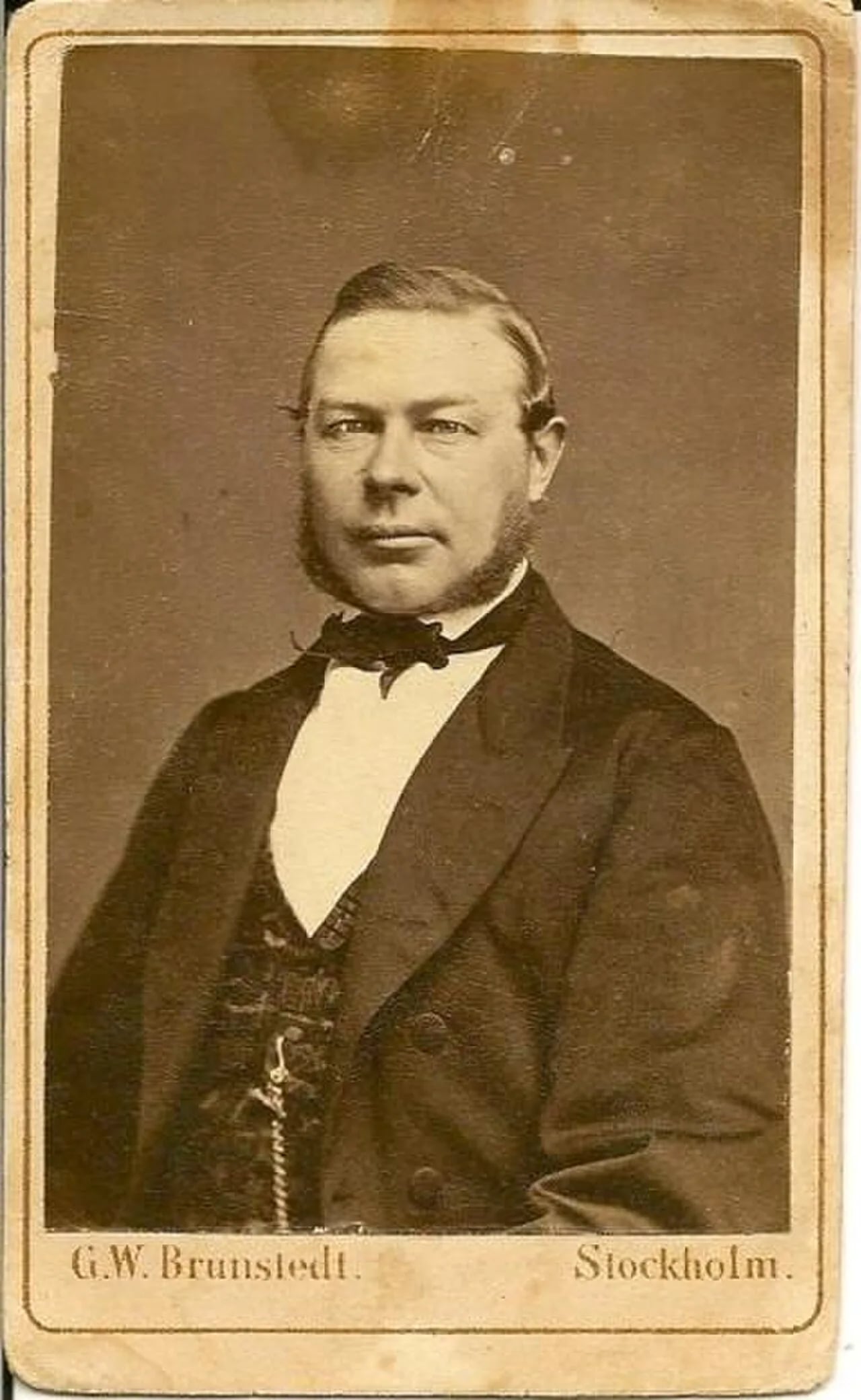 Porträt von Fredrik Pettersson (1828–1908) – Gedenkseite
